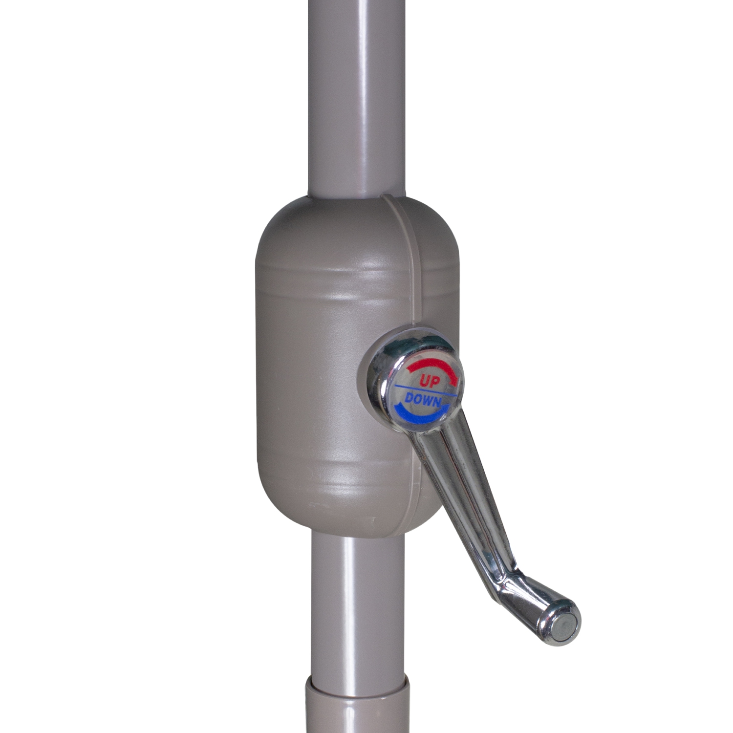 Parasol de patio de 7,5ft pi avec manivelle, bleu minuit