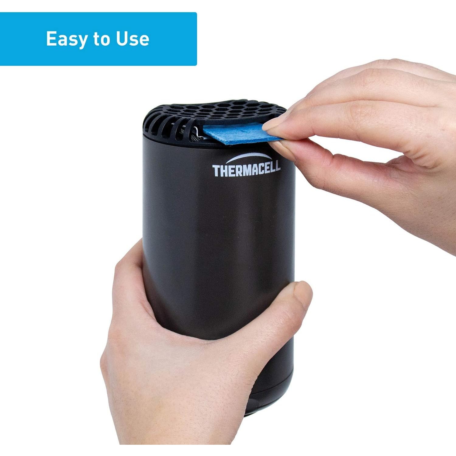 Thermacell Patio Shield Mosquito Repeller And Refill Bundle - DEET-Free & Scent-Free - Black