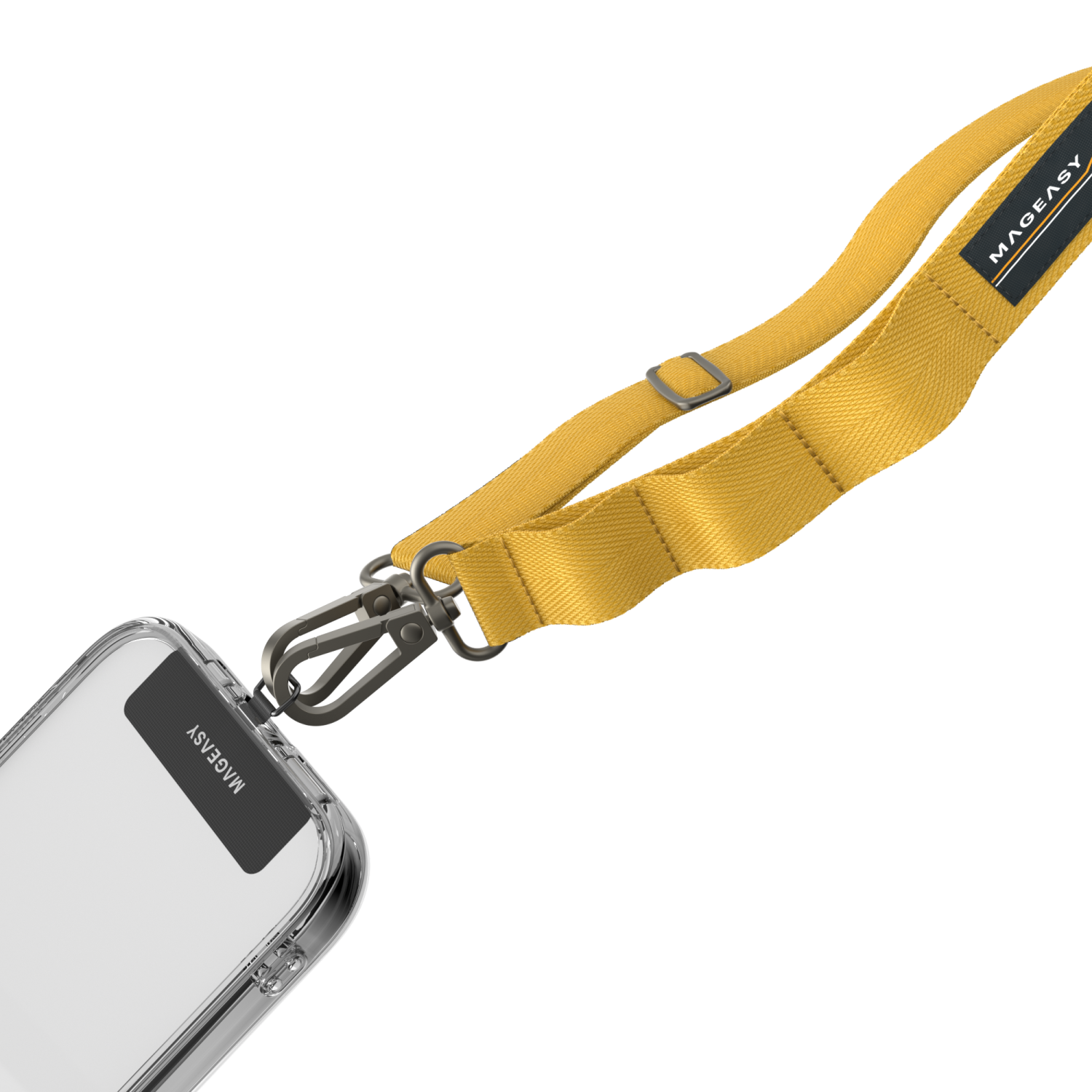 SwitchEasy MagEasy 20mm Strap + Strap Card with Adjustable Detachable Neckstrap and Phone Lanyard Compatible with All Smartphones such as Apple