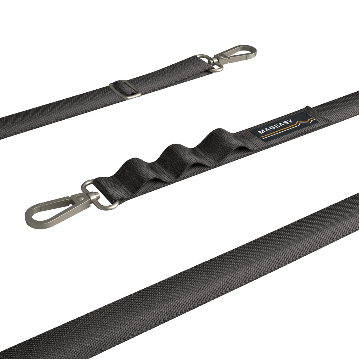 SwitchEasy MagEasy 20mm Strap + Strap Card with Adjustable Detachable Neckstrap and Phone Lanyard Compatible with All Smartphones such as Apple