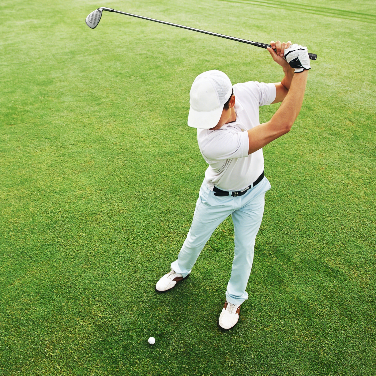 Costway 9 PCS Men's Complete Golf Club Set Right Handed with 460cc Alloy Driver Irons Gray/Navy