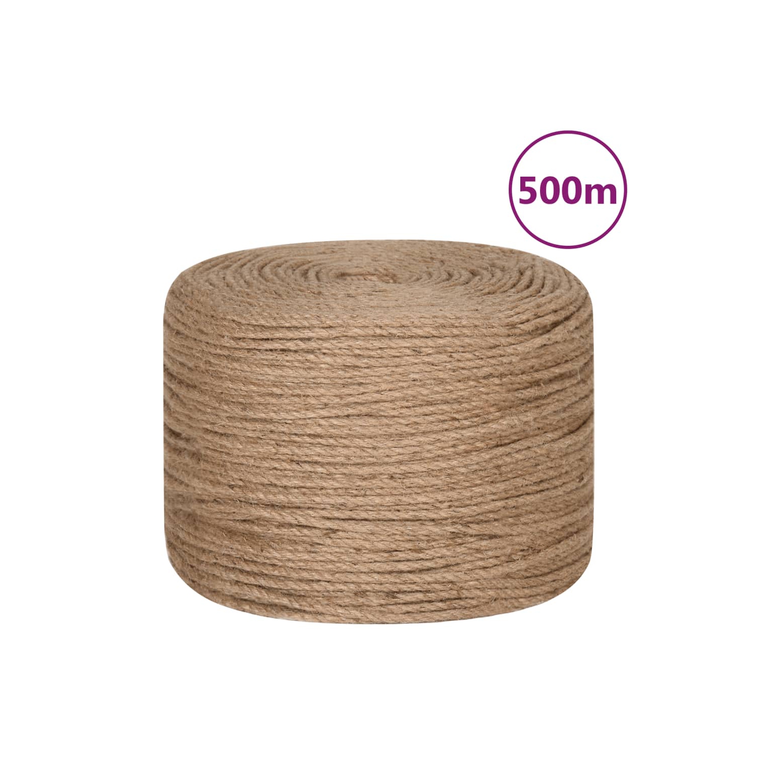 vidaXL Rope 100% Jute 8 mm 500 m