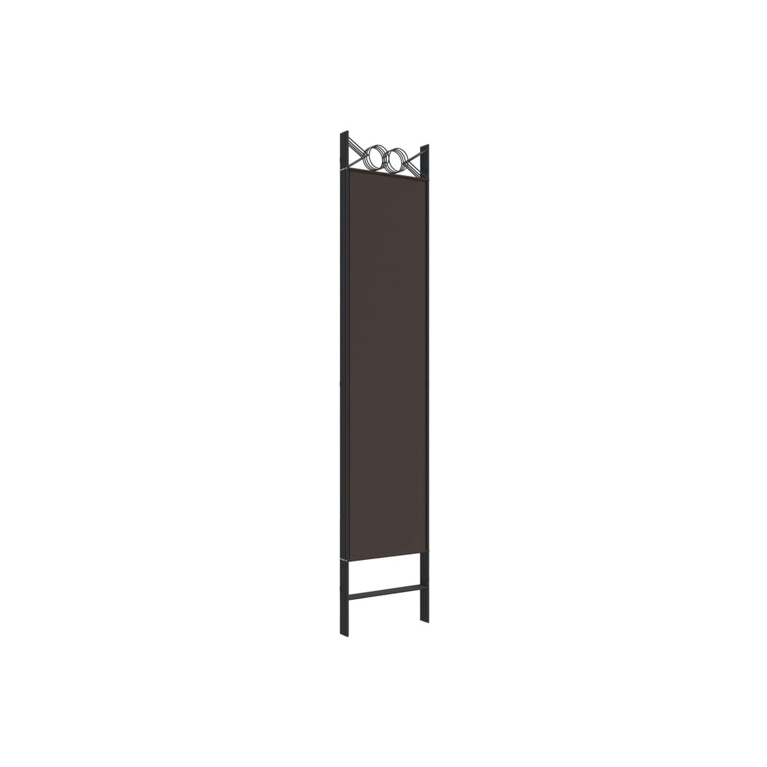 vidaXL 4-Panel Room Divider Brown 160x200 cm Fabric