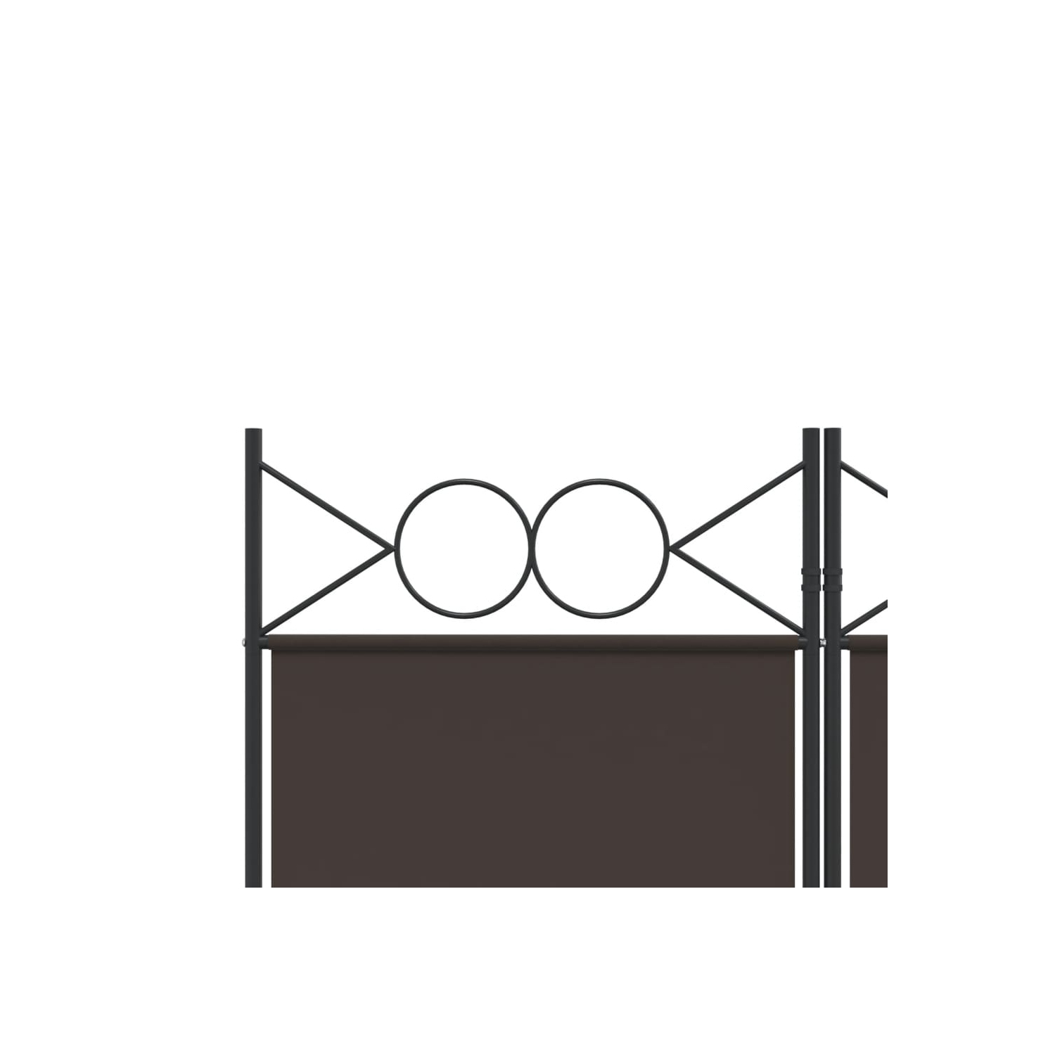 vidaXL 4-Panel Room Divider Brown 160x200 cm Fabric
