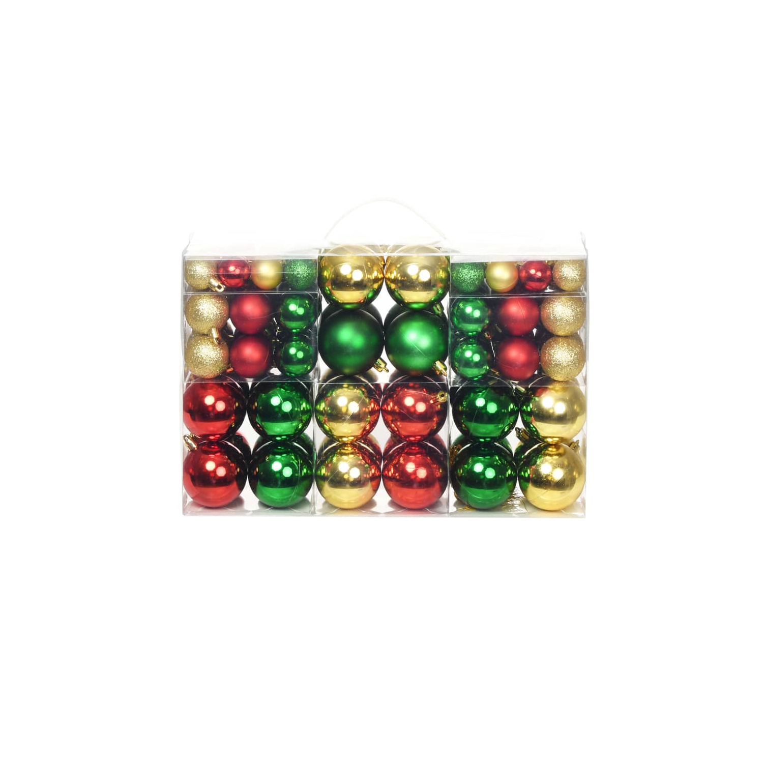 Christmas Balls 100 pcs Red/Gold/Green