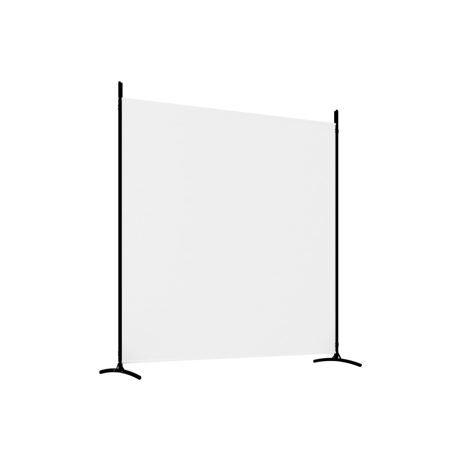 vidaXL 3-Panel Room Divider White 525x180 cm Fabric