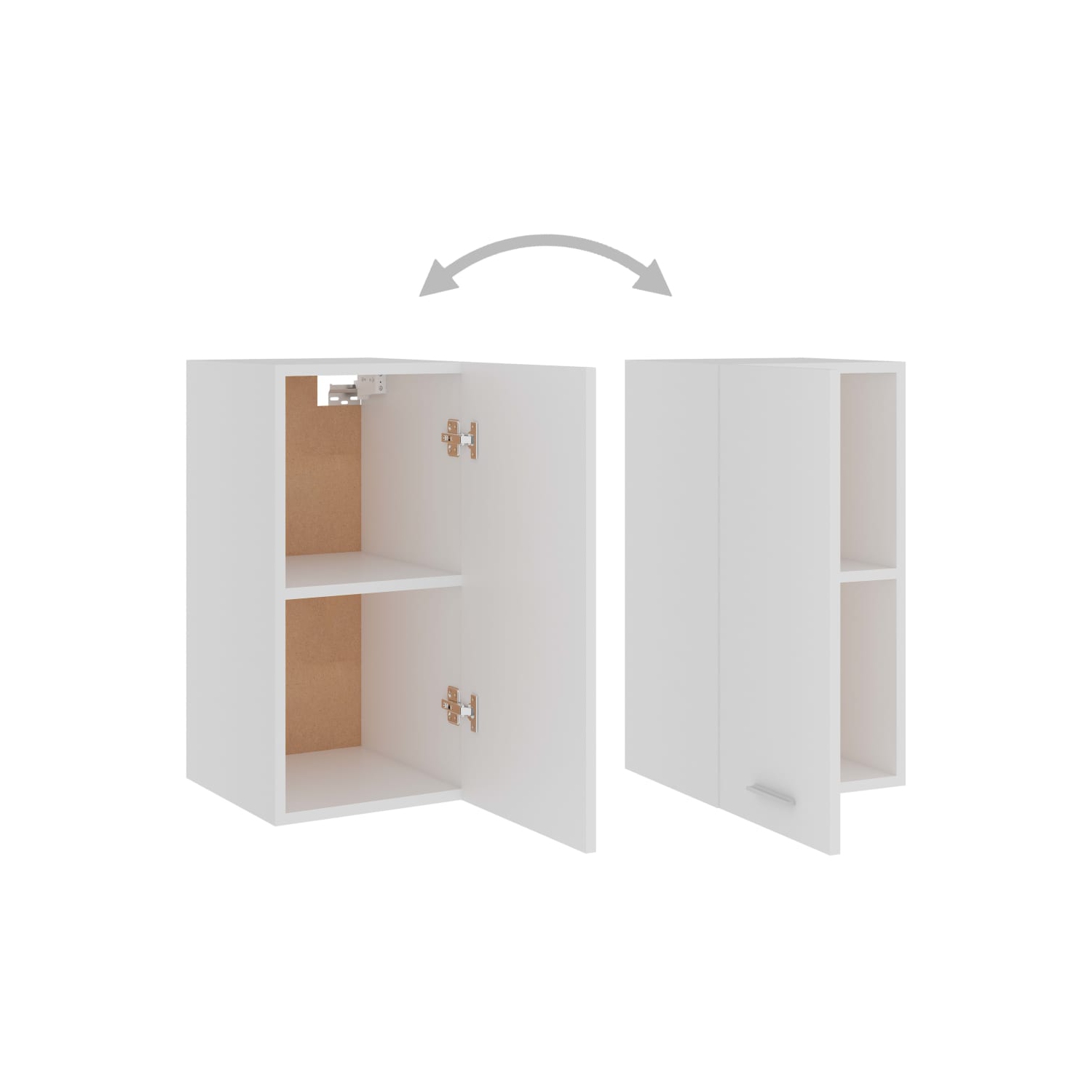 vidaXL Hanging Cabinet Lyon White 29.5x31x60 cm Engineered Wood