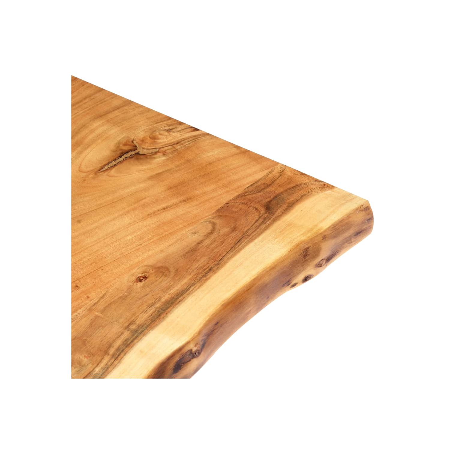 vidaXL Table Top Solid Acacia Wood 31.5"x(19.7"-23.6")x1"