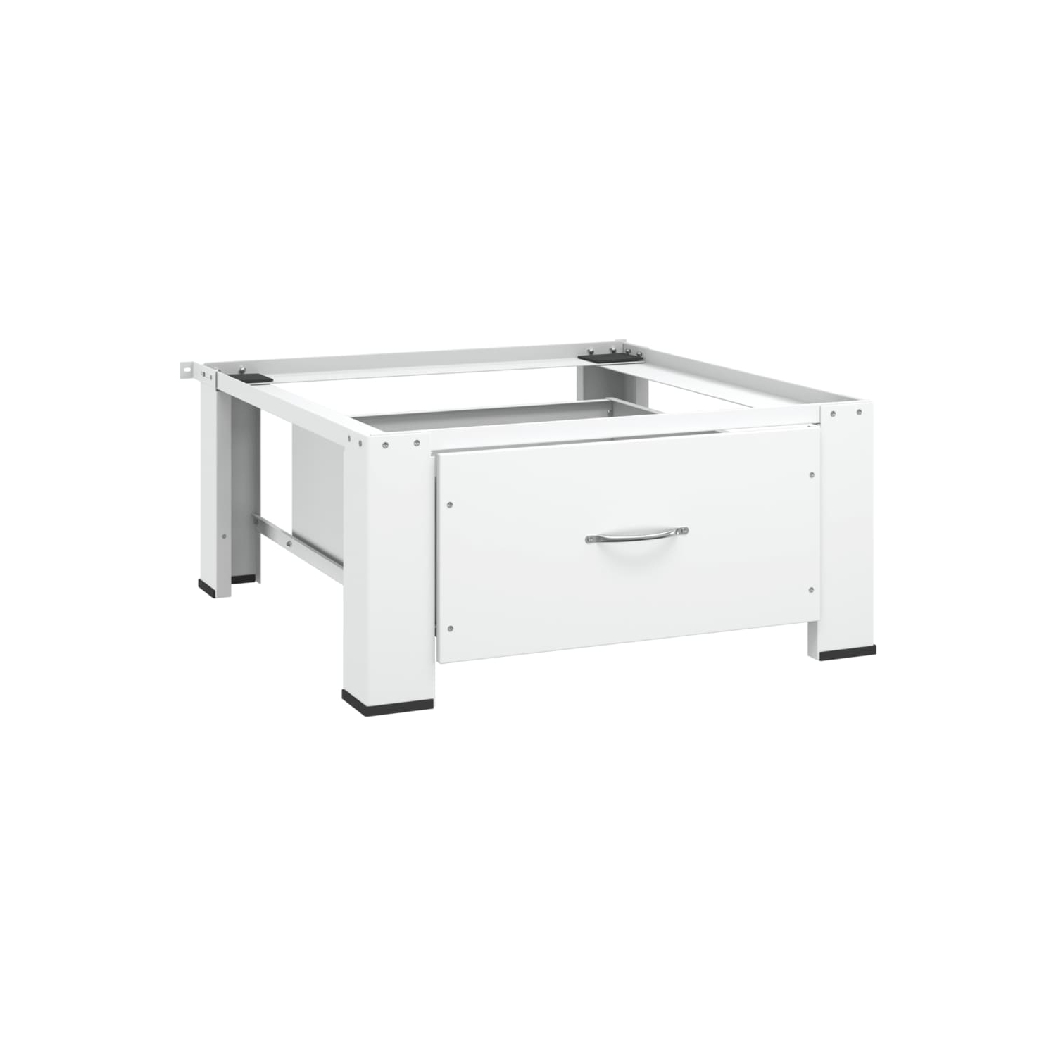 Socle pour laveuse avec tiroir de vidaXL - Blanc