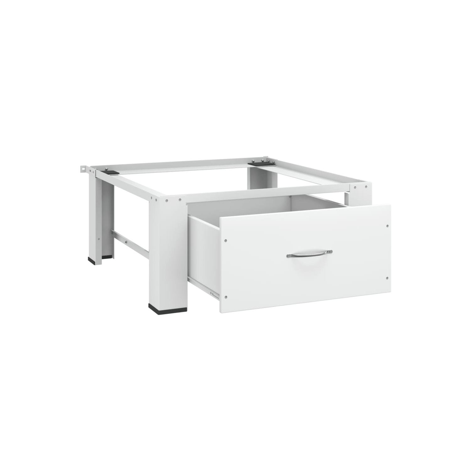 Socle pour laveuse avec tiroir de vidaXL - Blanc
