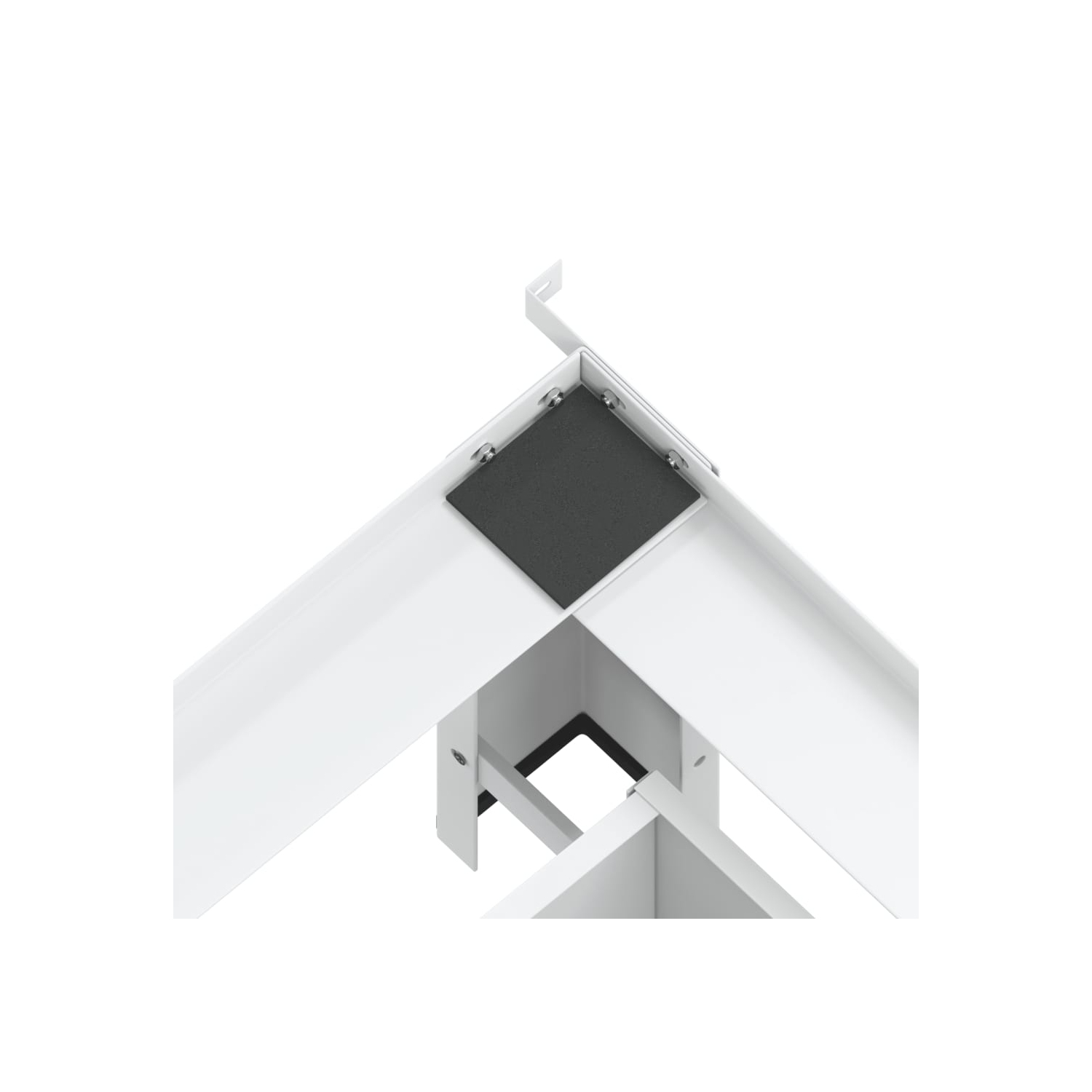 Socle pour laveuse avec tiroir de vidaXL - Blanc