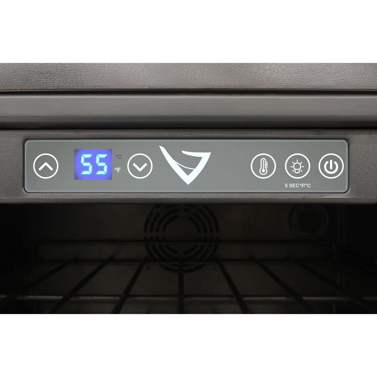 Réfrigérateur à boissons encastrable pour 16 bouteilles/106 canettes de Vinturi - Acier inoxydable