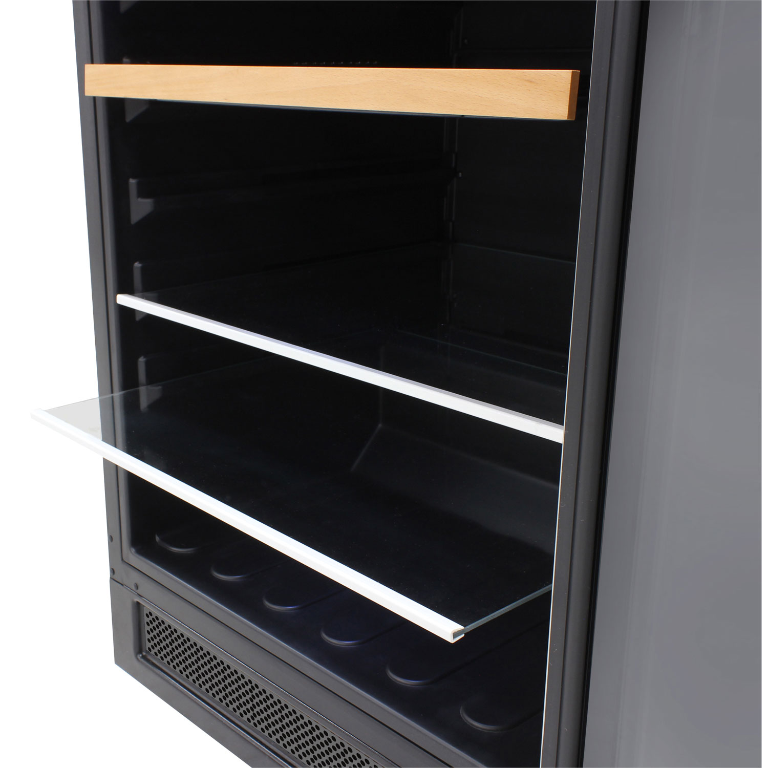 Réfrigérateur à boissons encastrable pour 16 bouteilles/106 canettes de Vinturi - Acier inoxydable