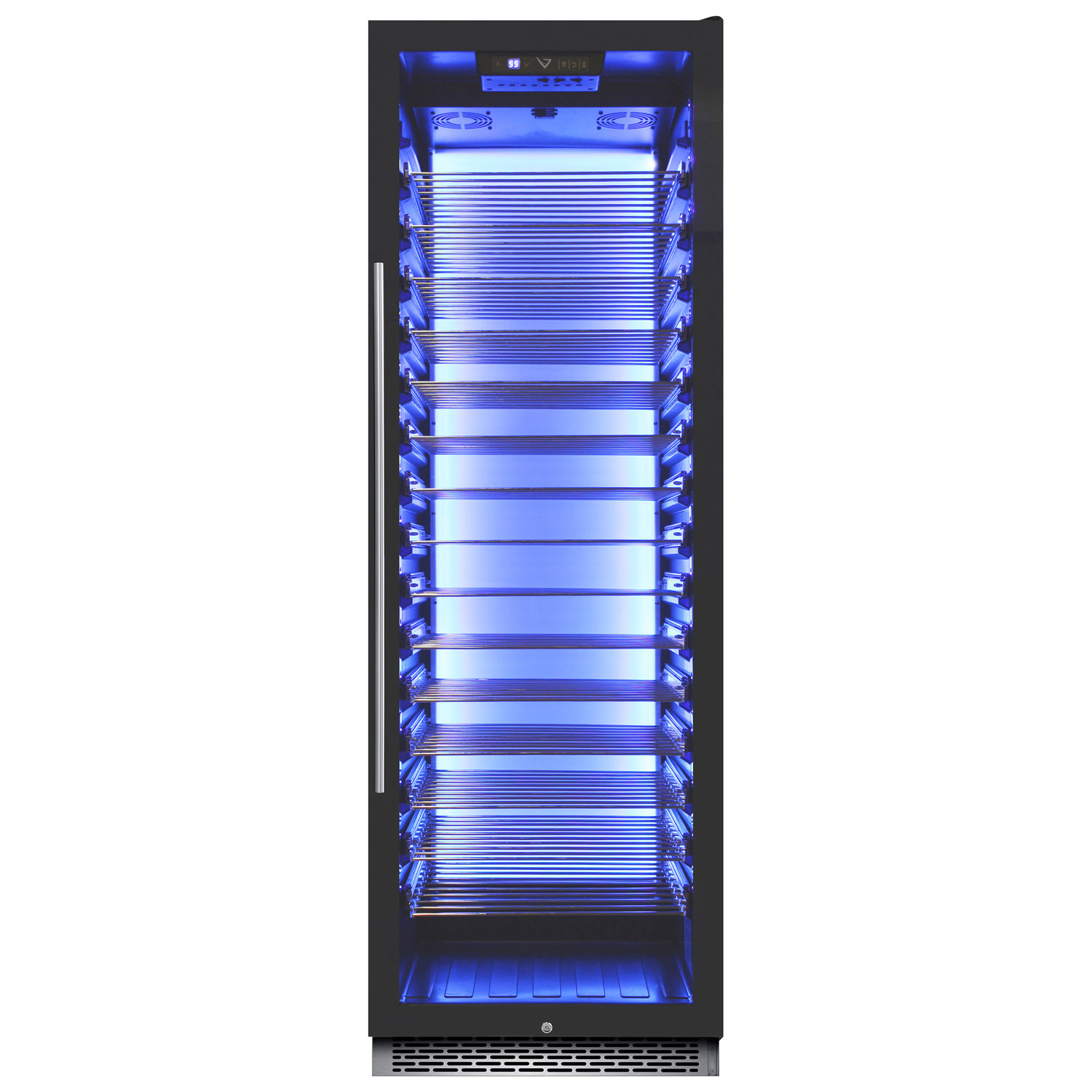 Vinturi 141-Bottle Wine Cellar - Black Stainless Steel