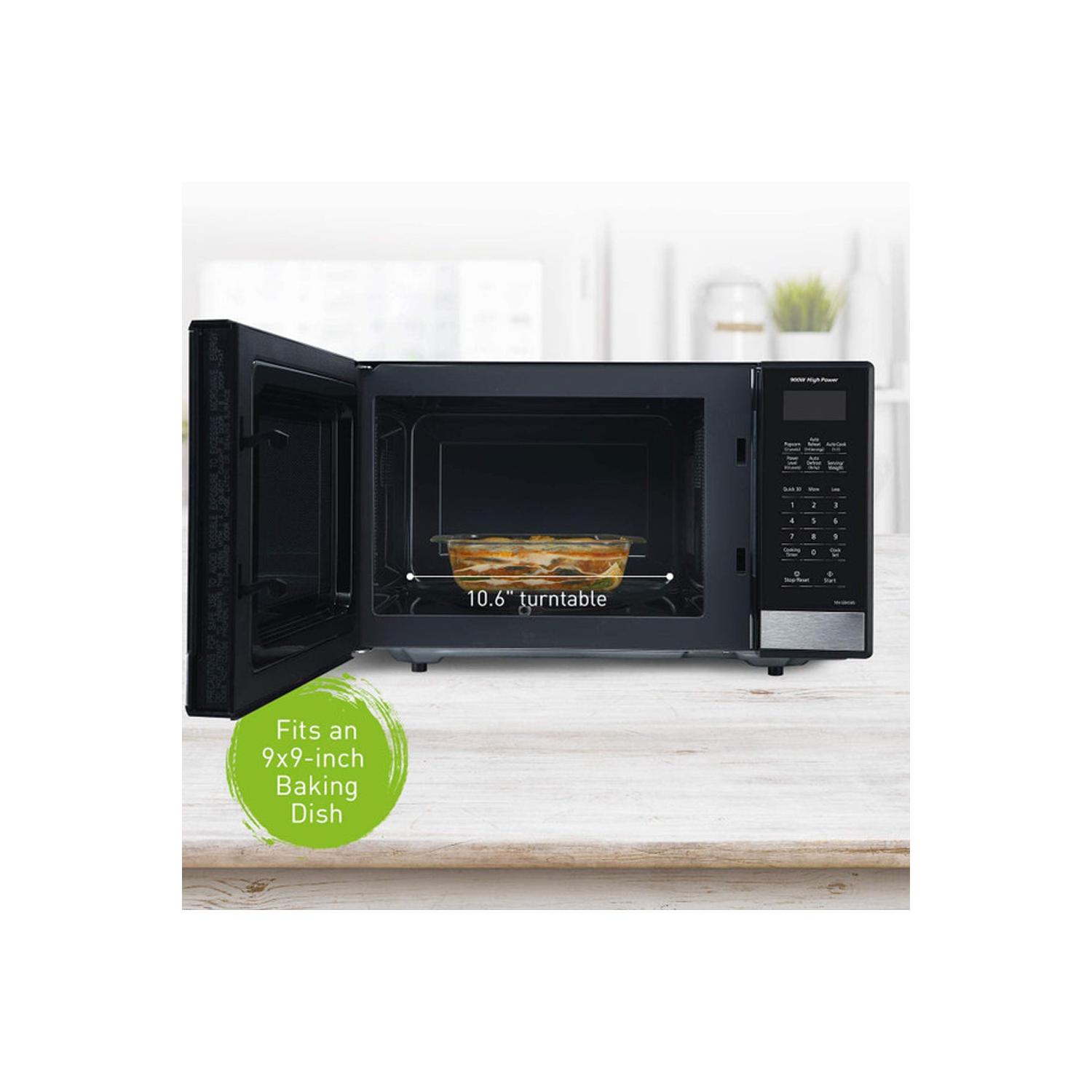 Panasonic – Four à micro-ondes compact NN-SG458C, 0,9 pi3, inox noir - Boîte ouverte