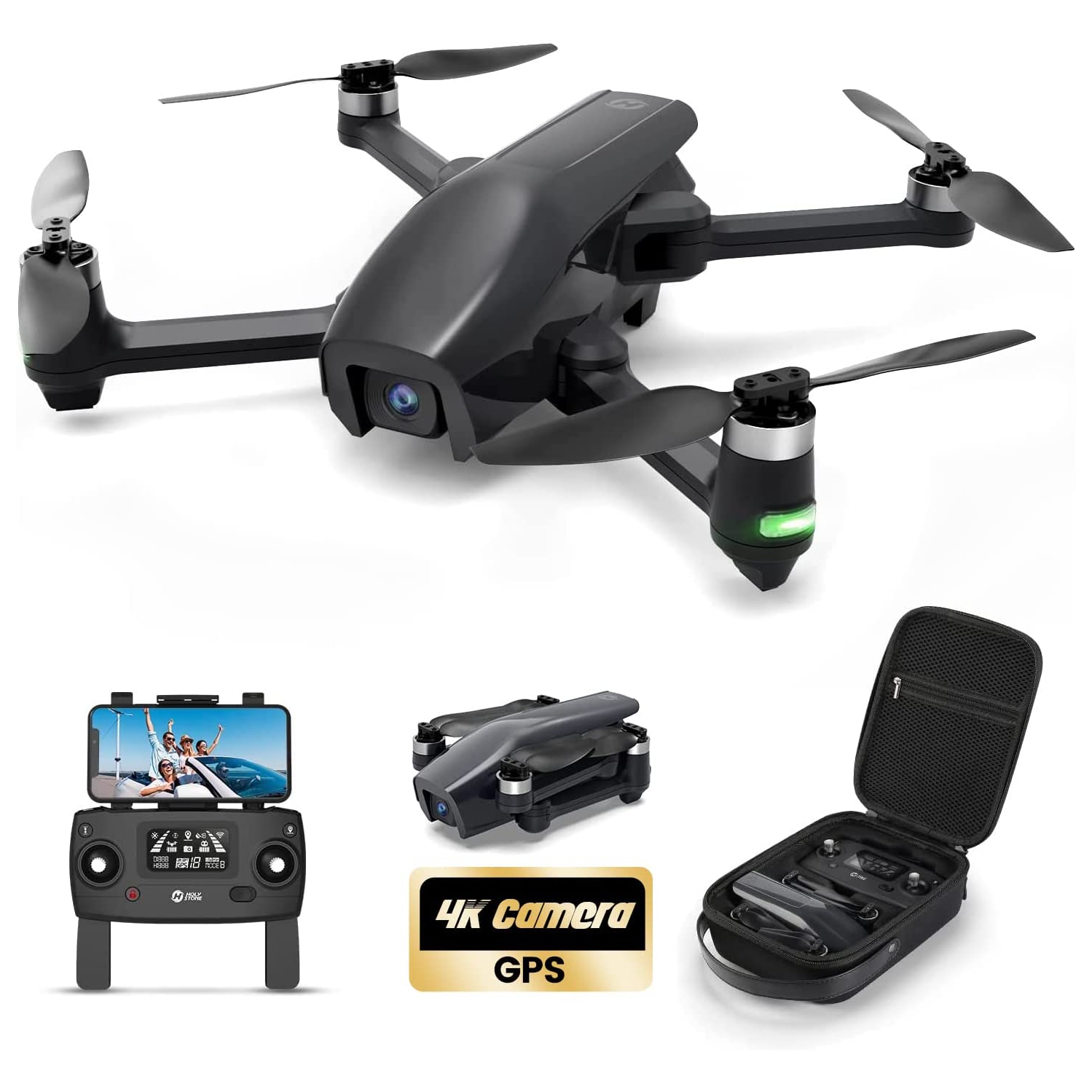 Holy Stone HS710 Drones with Camera for Adults 4K (One Battery)