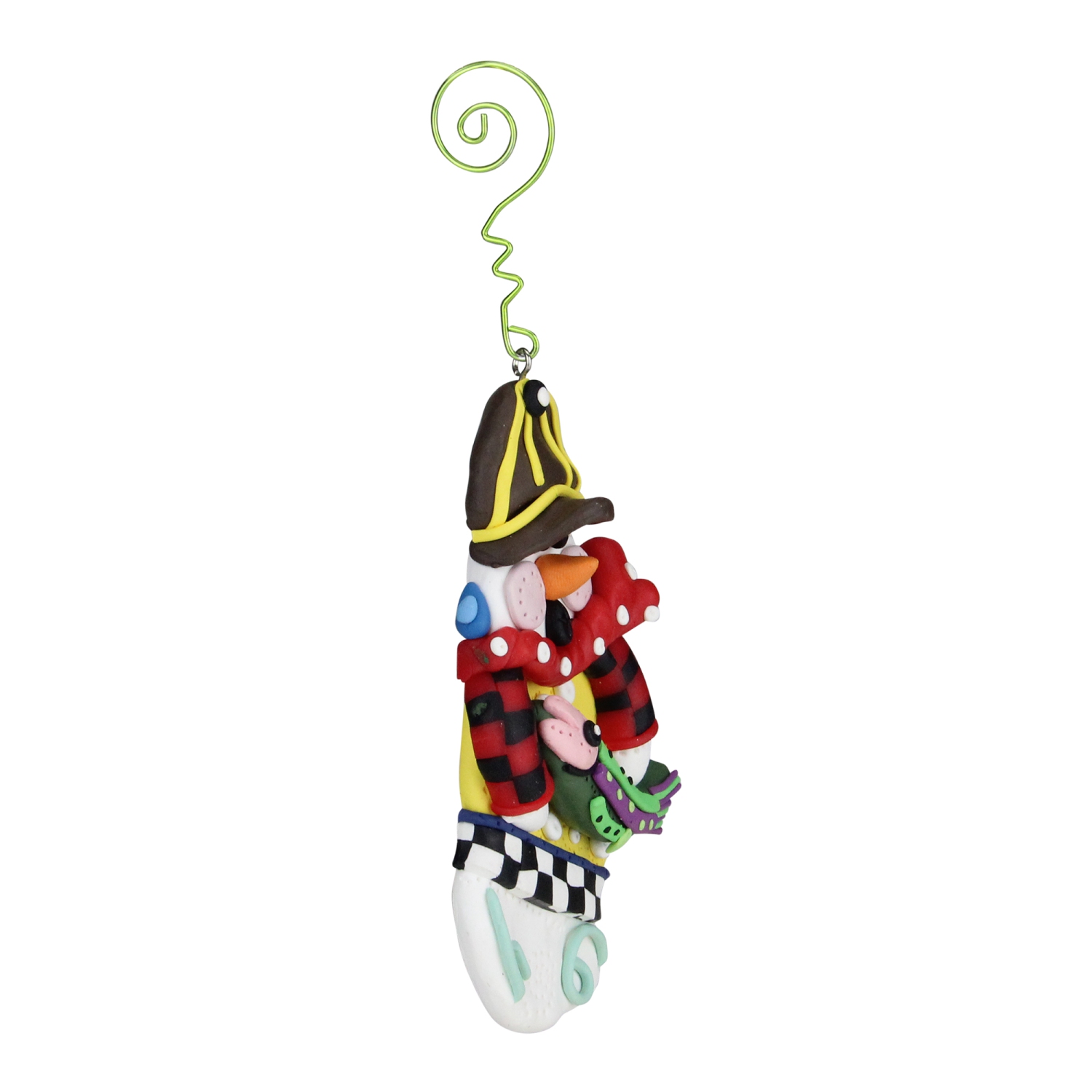 Skiing Fishing and Golf Pop Art Christmas Ornaments - 5.5" - Set of 6