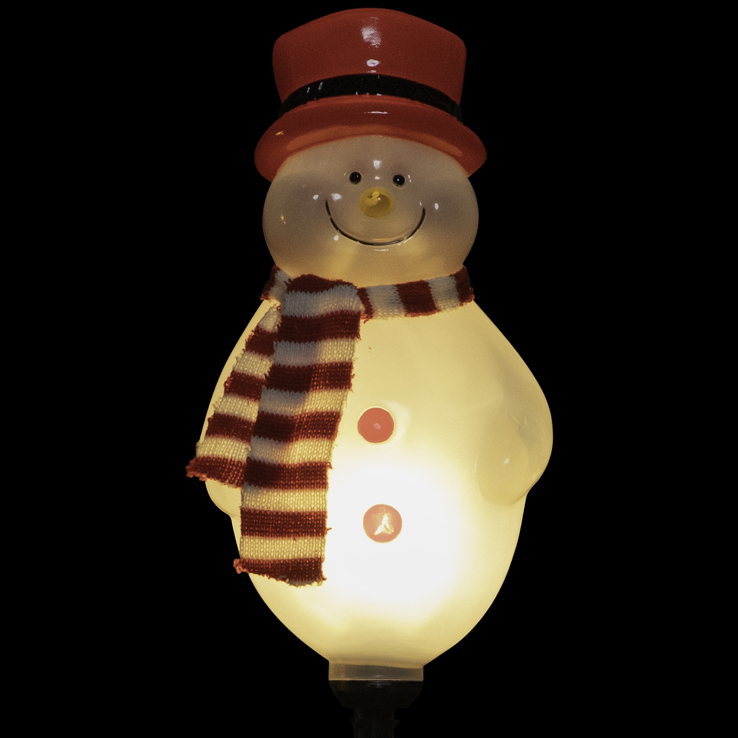 Lighted Snowmen Christmas Outdoor Pathway Markers - 16" - Set of 3