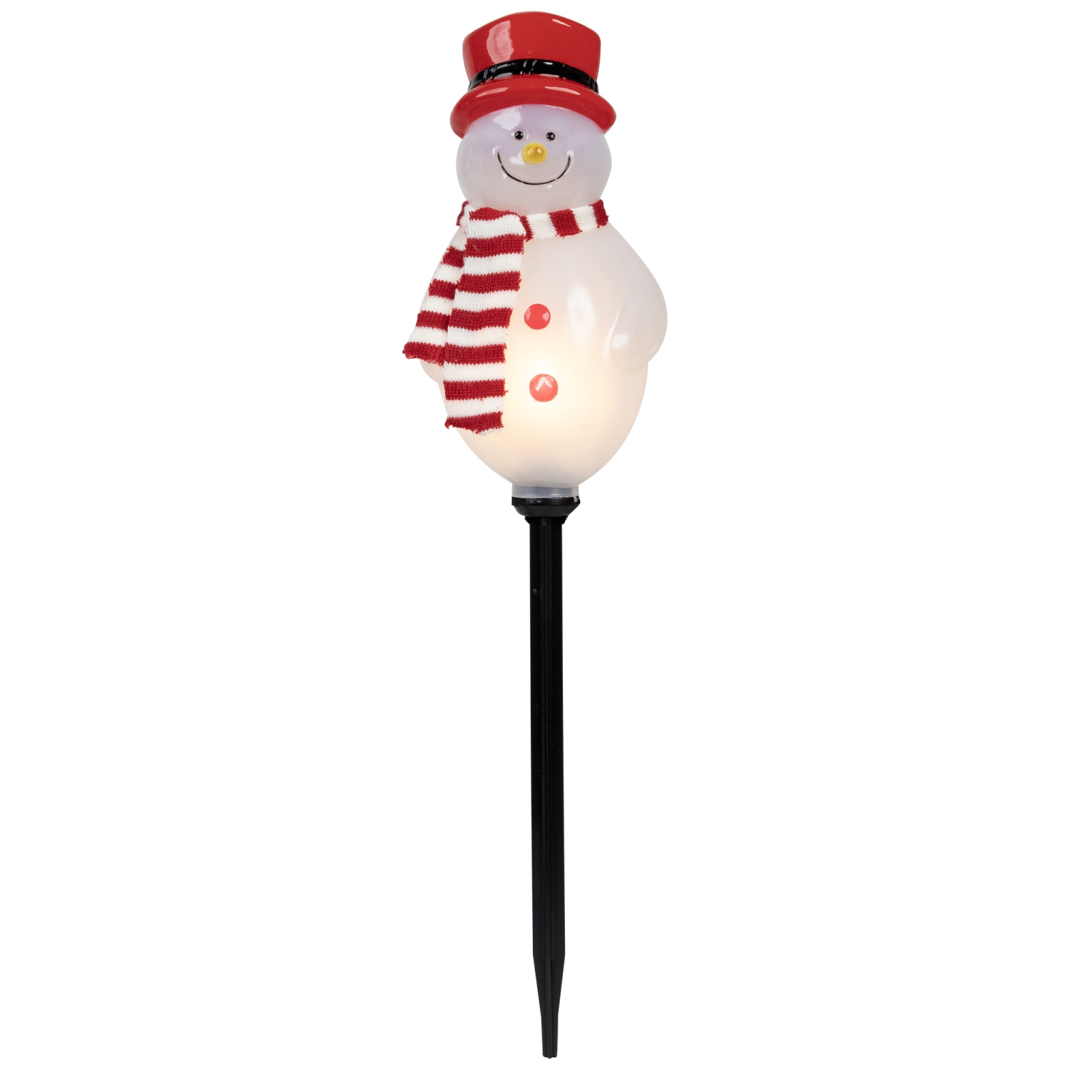 Lighted Snowmen Christmas Outdoor Pathway Markers - 16" - Set of 3