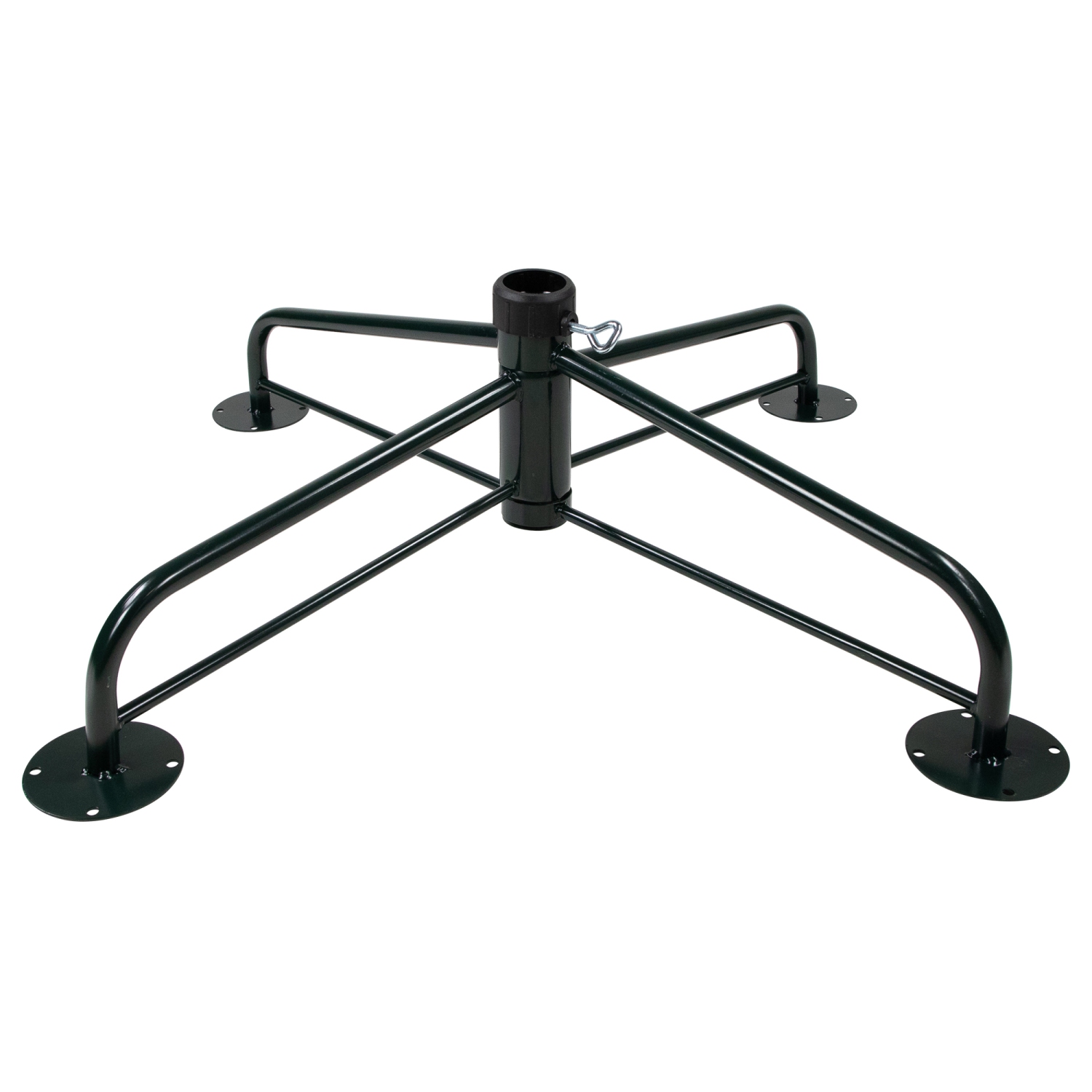 36" Folding Green Metal Tree Stand for 9'-14' Artificial Trees with 2" Pole Diameter