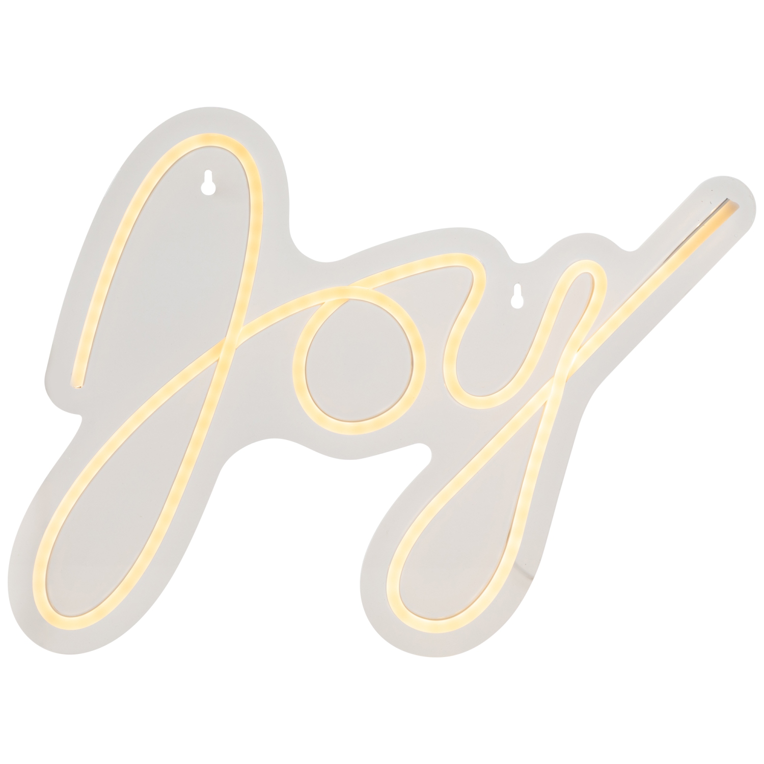 Décoration murale de Noël ou de fenêtre illuminée Joy de LED - 15&nbsp;po