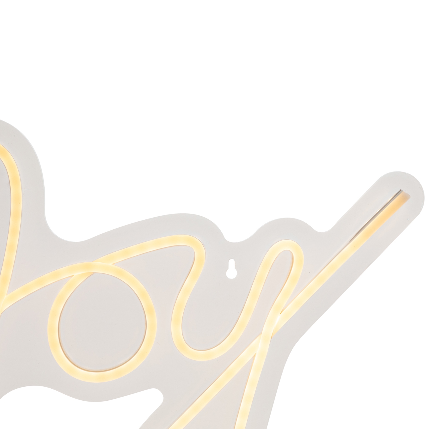 Décoration murale de Noël ou de fenêtre illuminée Joy de LED - 15&nbsp;po