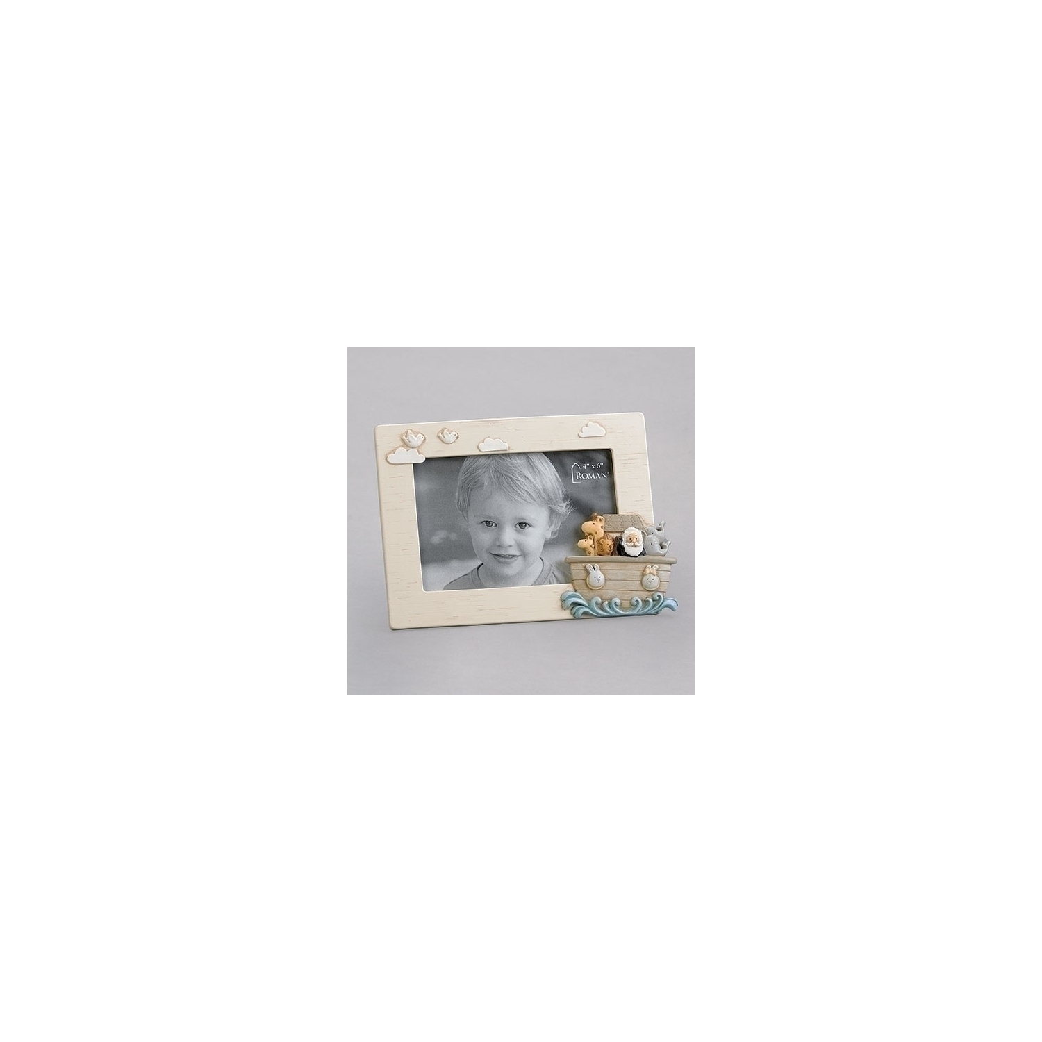 Cadre photo Arche de Noah pour photo de 4 x 6&nbsp;po - Beige