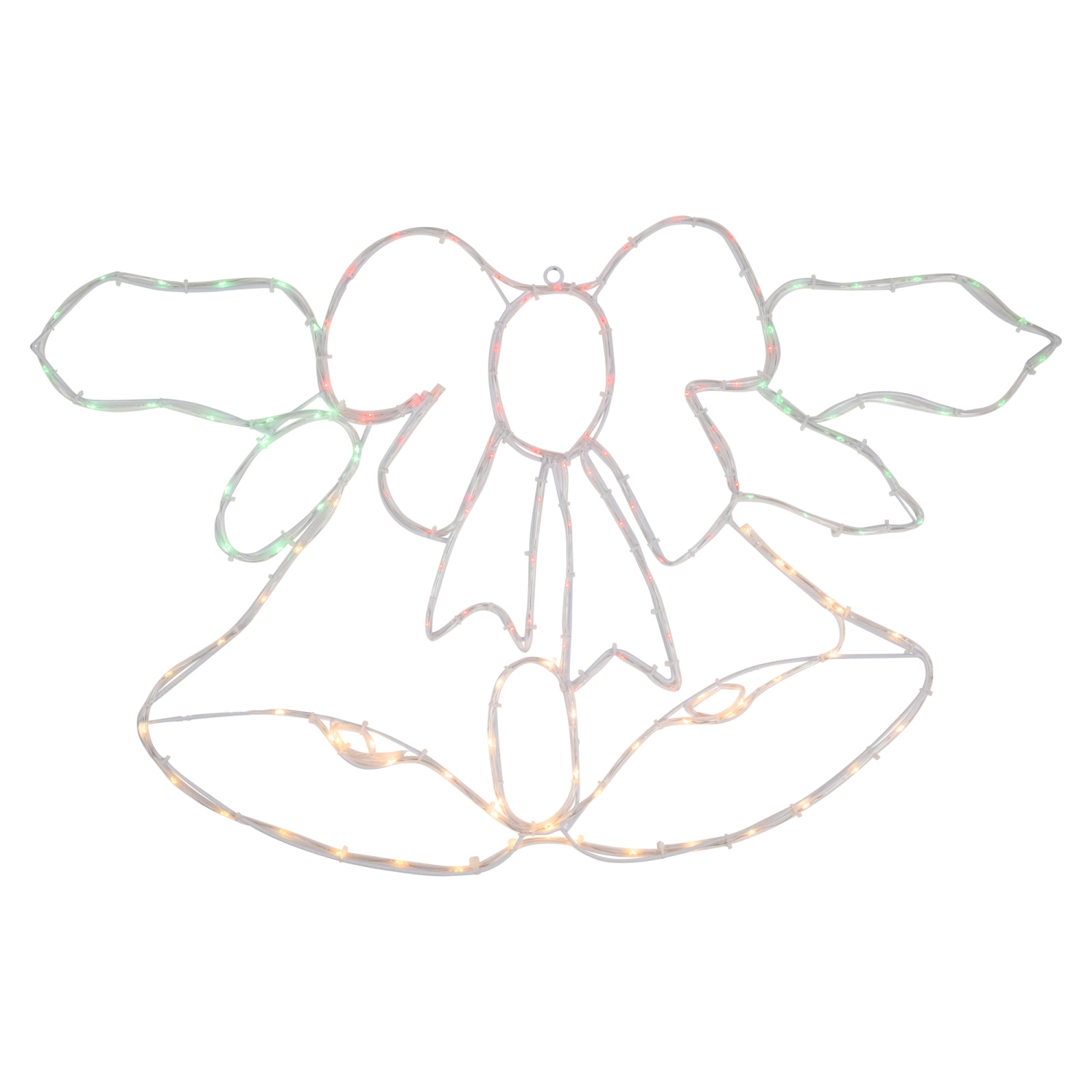 Décoration de cloche de Noël et de boucles lumineuses de 34 po