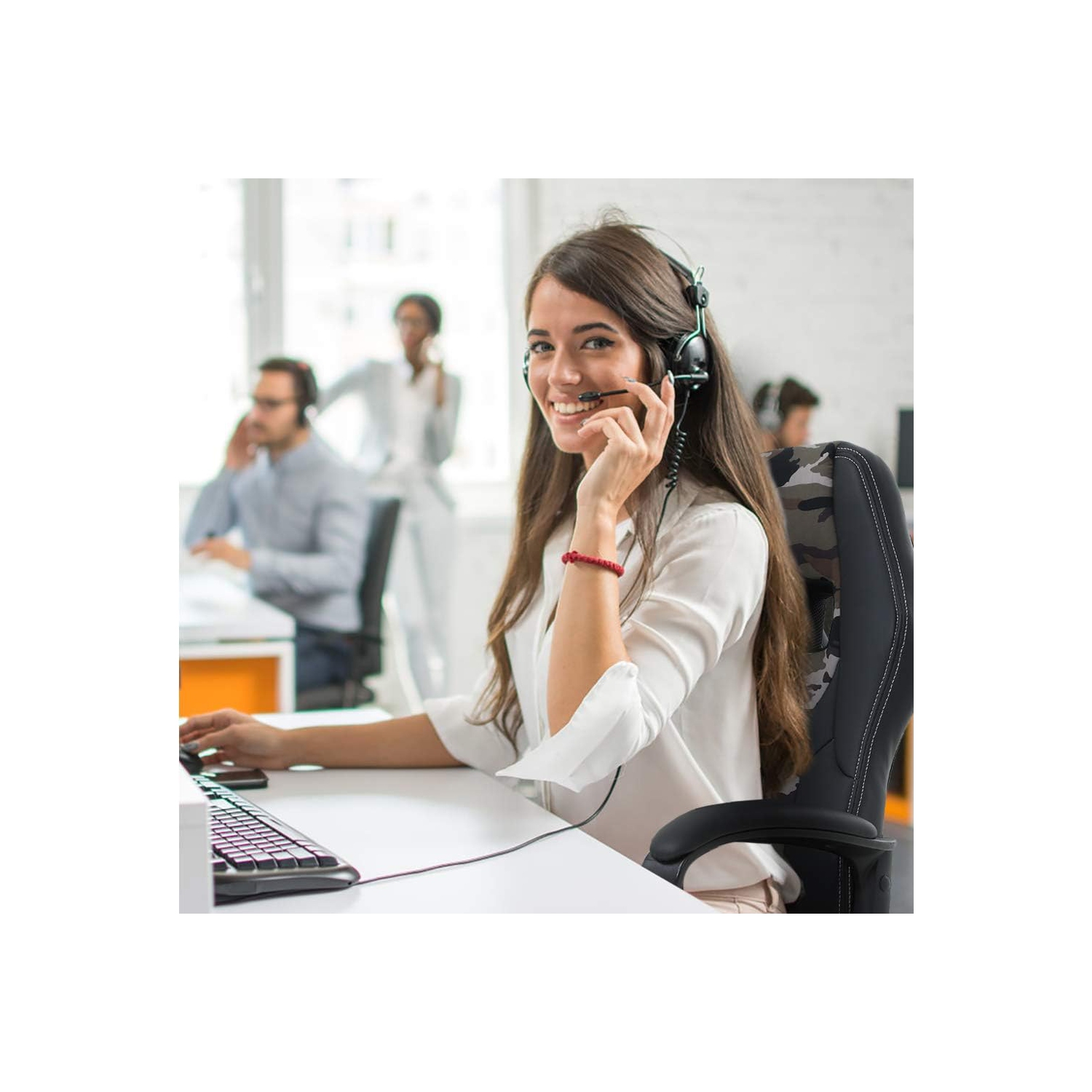 Fauteuil de bureau BestOffice PC fauteuil de jeu Cheap Cheap Chaise de bureau ergonomique en similicuir pu fauteuil de bureau soutien lombaire pour