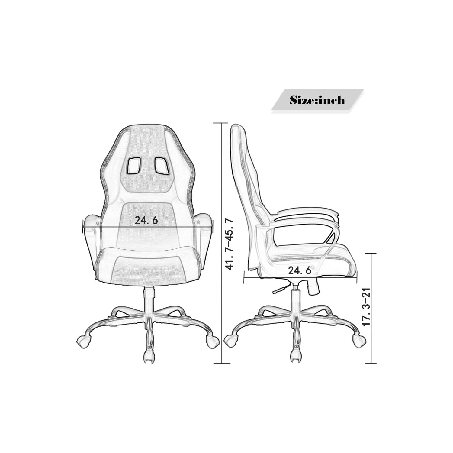 Fauteuil de bureau BestOffice PC fauteuil de jeu Cheap Cheap Chaise de bureau ergonomique en similicuir pu fauteuil de bureau soutien lombaire pour