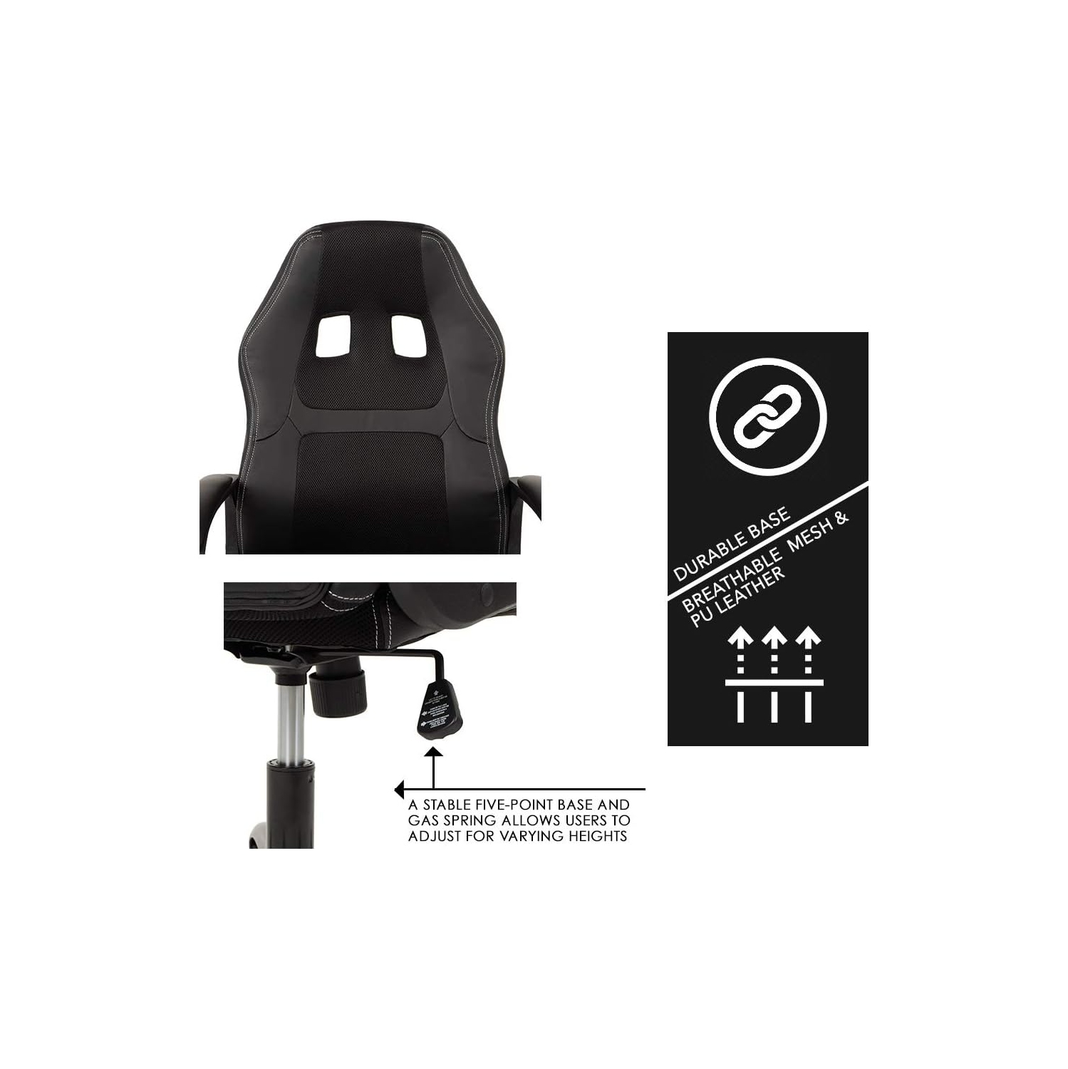 BestOffice Office Chair PC Gaming Chair Cheap Desk Chair Ergonomic PU Leather Executive Computer Chair Lumbar Support for Women, Men