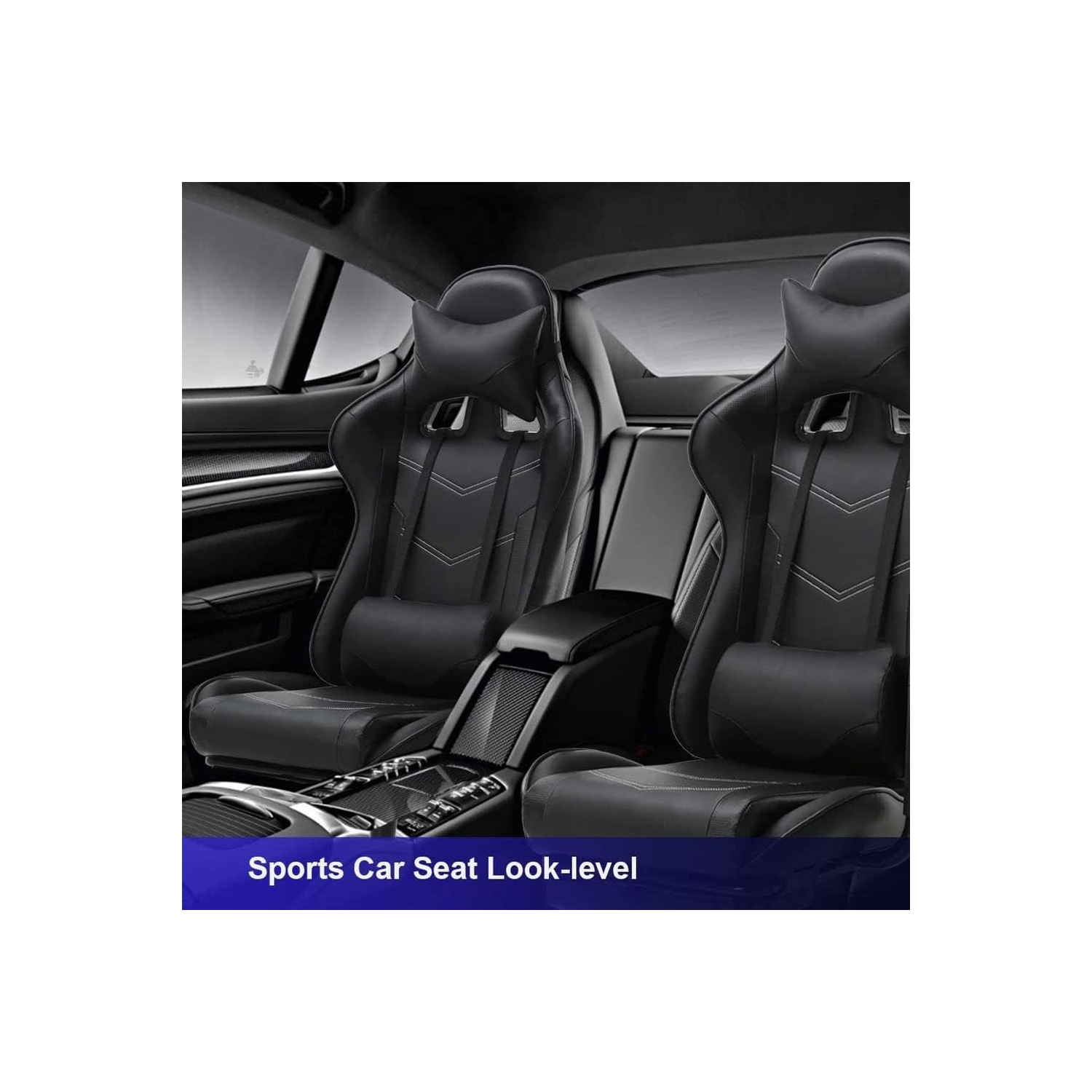 BestOffice Ergonomic Desk Executive PU Leather Computer Lumbar Support with Footrest Modern Task Rolling Swivel Racing Chair for Women&Men, Black