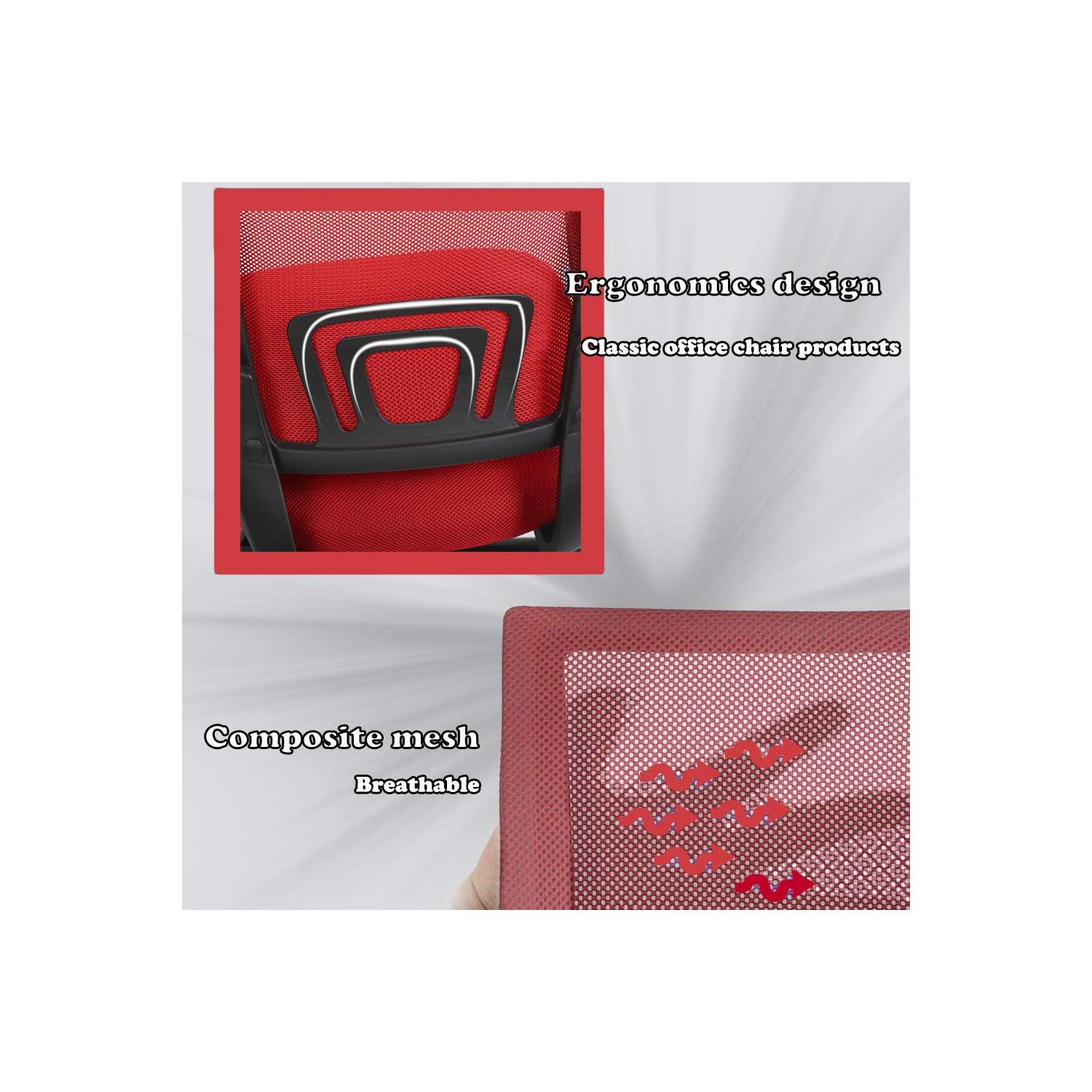 BestOffice Office Chair Ergonomic Desk Chair Mesh Computer Chair Lumbar Support Modern Executive Adjustable Stool Rolling Swivel Chair for Back