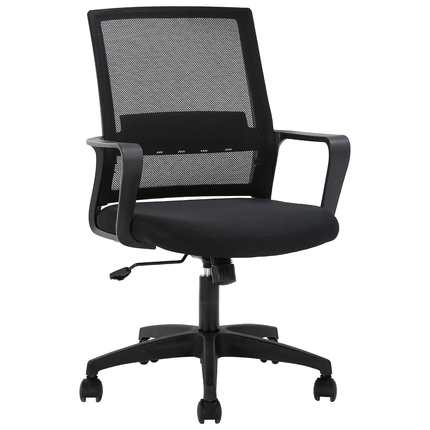 BestOffice Home Office Chair Ergonomic Desk Chair Swivel Rolling Computer Chair Executive Lumbar Support Task Mesh Chair Adjustable Stool for Women Men (Black)