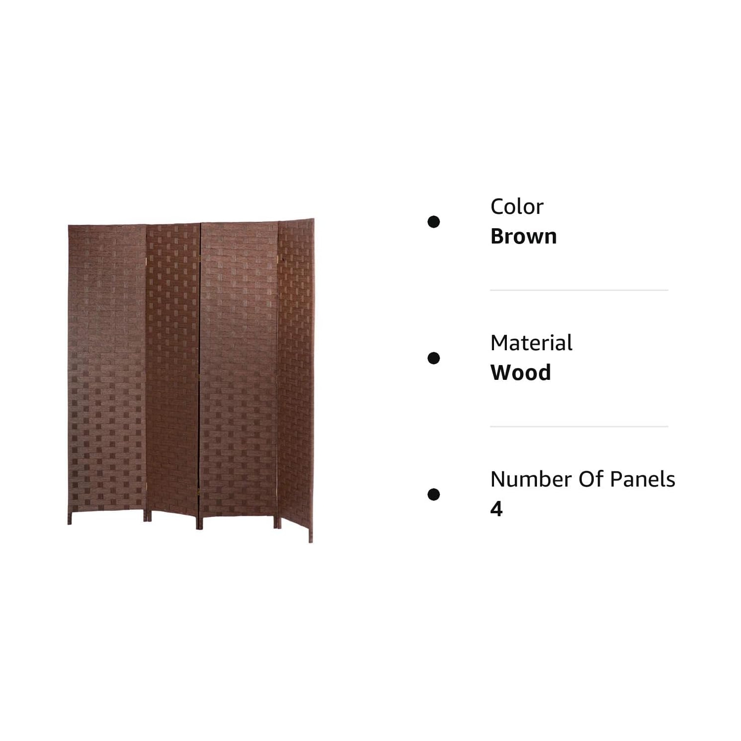 Room Divider Wood Screen Wood Mesh Woven Design Room Screen Divider Folding Portable Partition Screen Screen Wood for Home Office