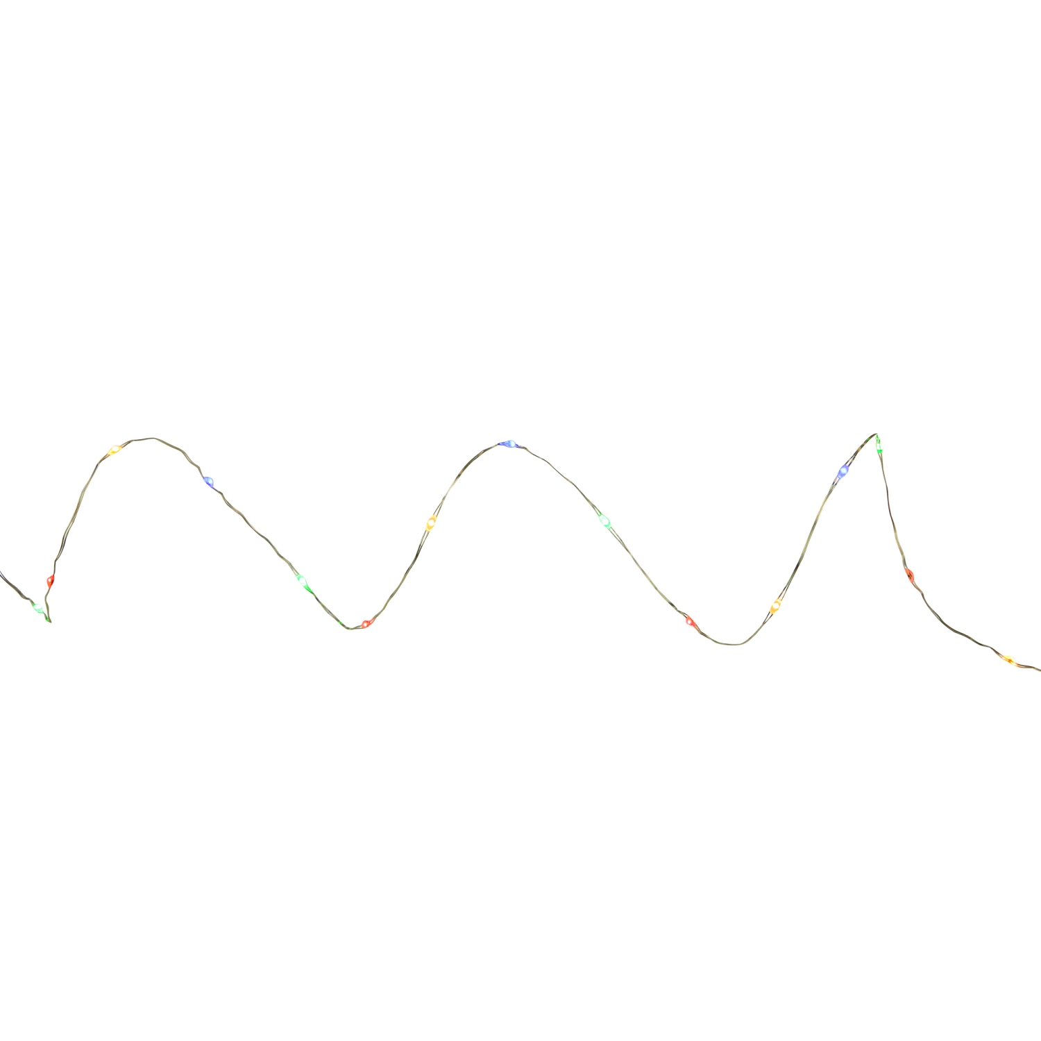 LED Micro Fairy Christmas Lights - Multi-color - 16' Copper Wire - 50ct