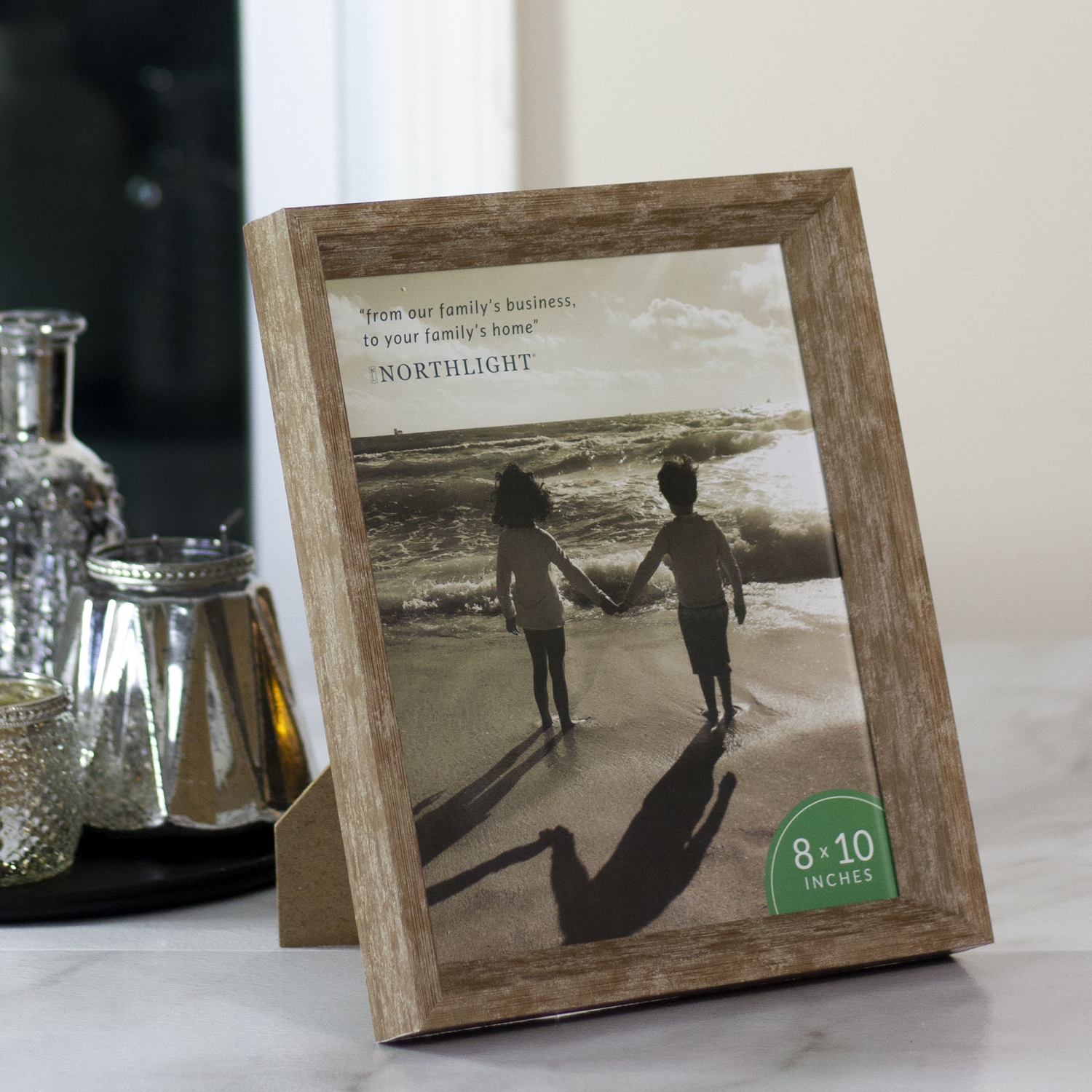 Cadre photo brun classique de 11,25 po pour photos de 8 x 10 po