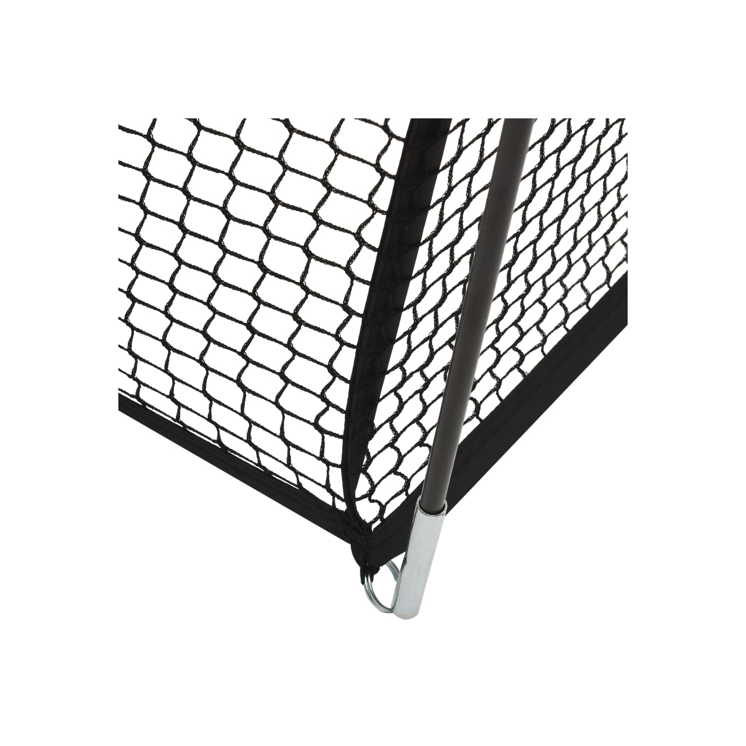 Filet à cage de baseball noir 600x400x250&nbsp;cm de vidaXL