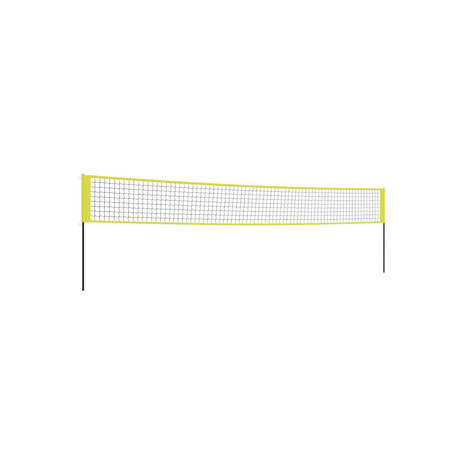 vidaXL Volleyball Net Yellow and Black 823x244 cm PE Fabric