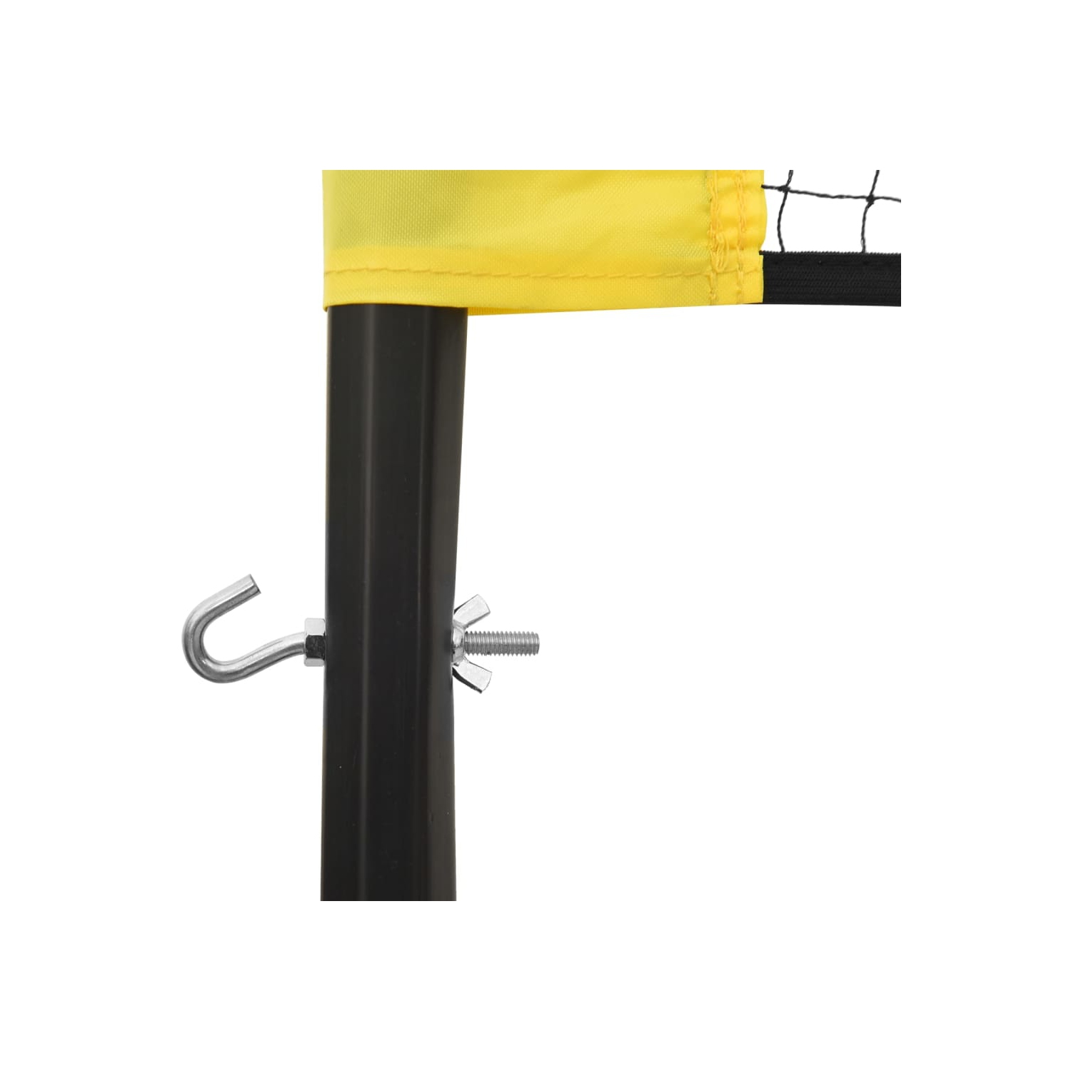 vidaXL Volleyball Net Yellow and Black 823x244 cm PE Fabric