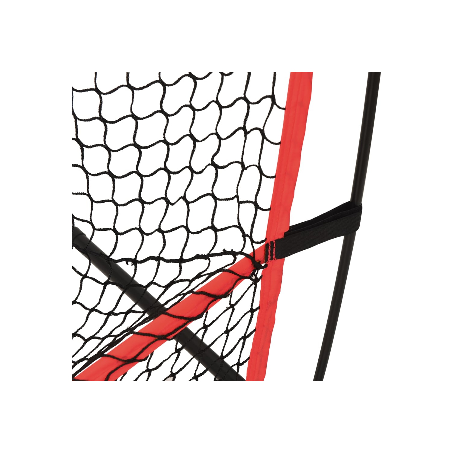 VisdaXL filet de baseball portatif noir et rouge 215 x 107 x 100 x 216&nbsp;cm polyester