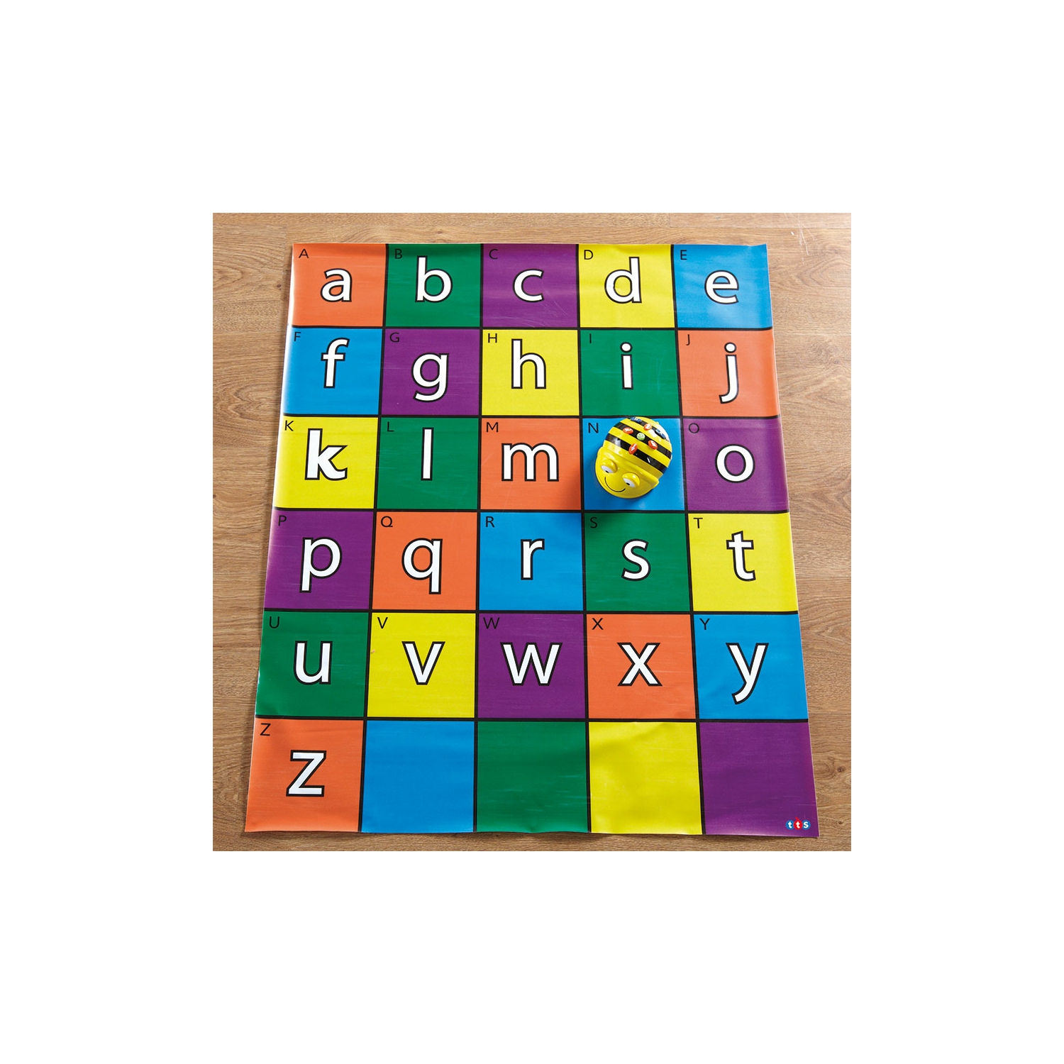 TTS Alphabet Mat for Bee-Bot and Blue-Bot Coding Robot Accessories, Educational STEM Programming Playmat Toy, Programming Floor Robots Accessory Mats