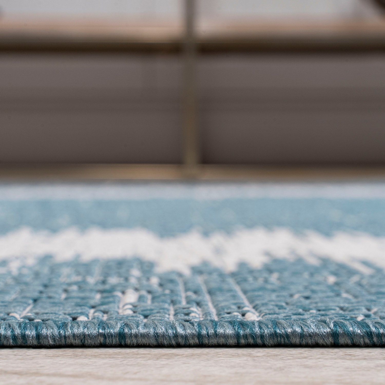 Scandi Minimalist Border Indoor/Outdoor Area Rug