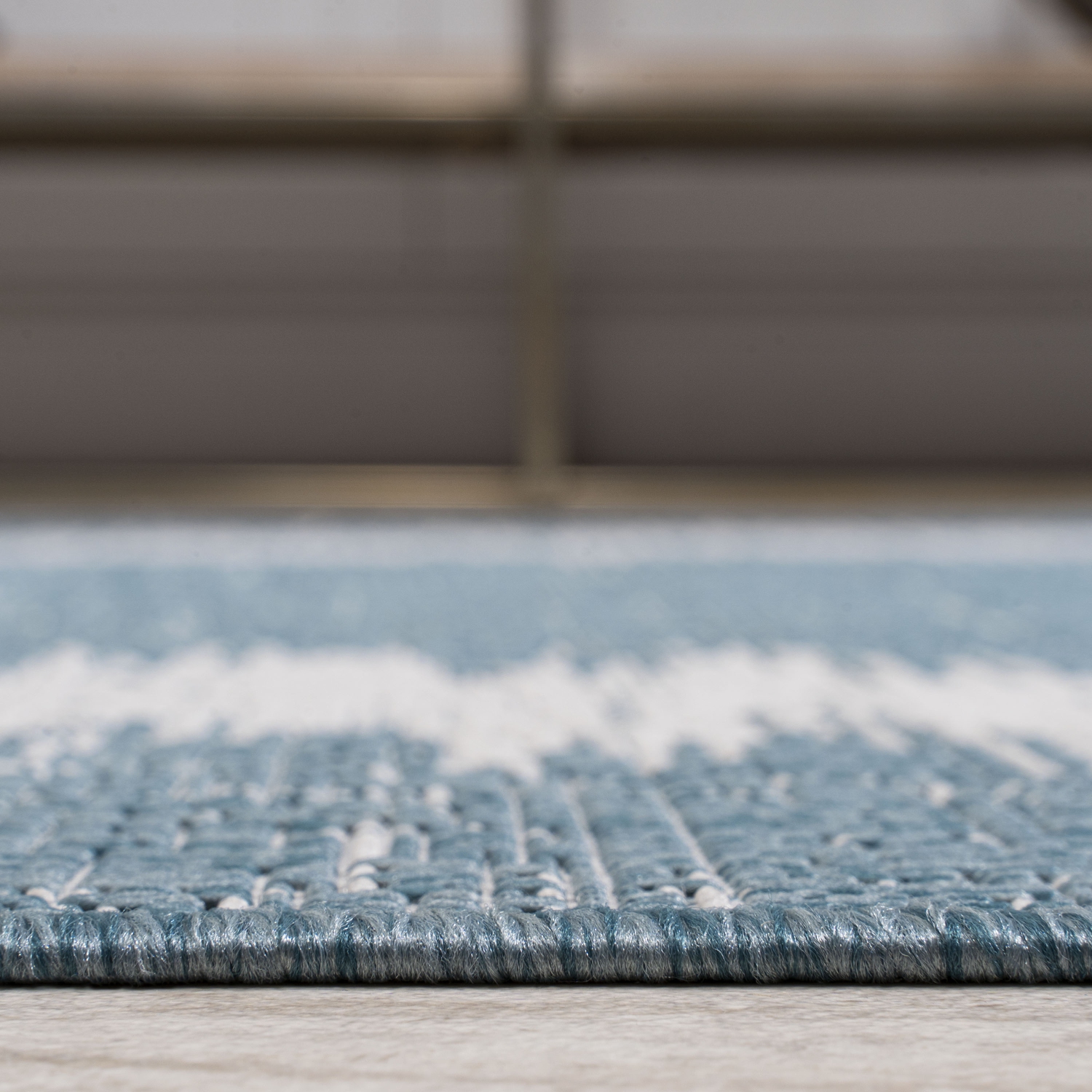 Scandi Minimalist Border Indoor/Outdoor Area Rug