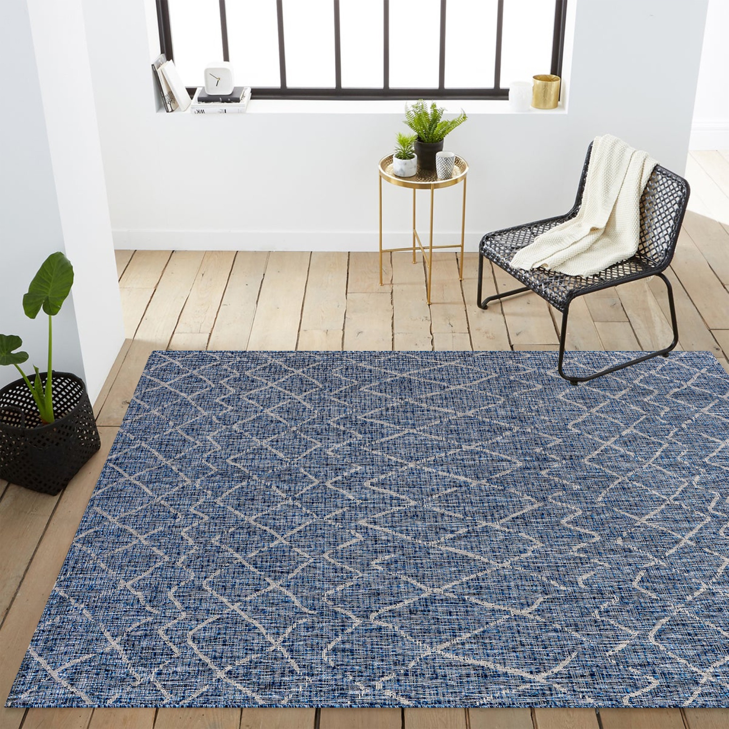 Madaba Moroccan Trellis Indoor/Outdoor Area Rug