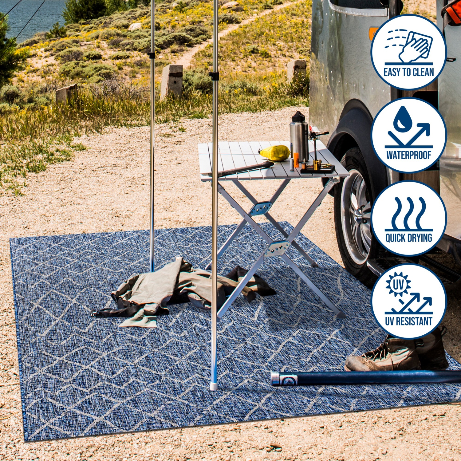 Madaba Moroccan Trellis Indoor/Outdoor Area Rug