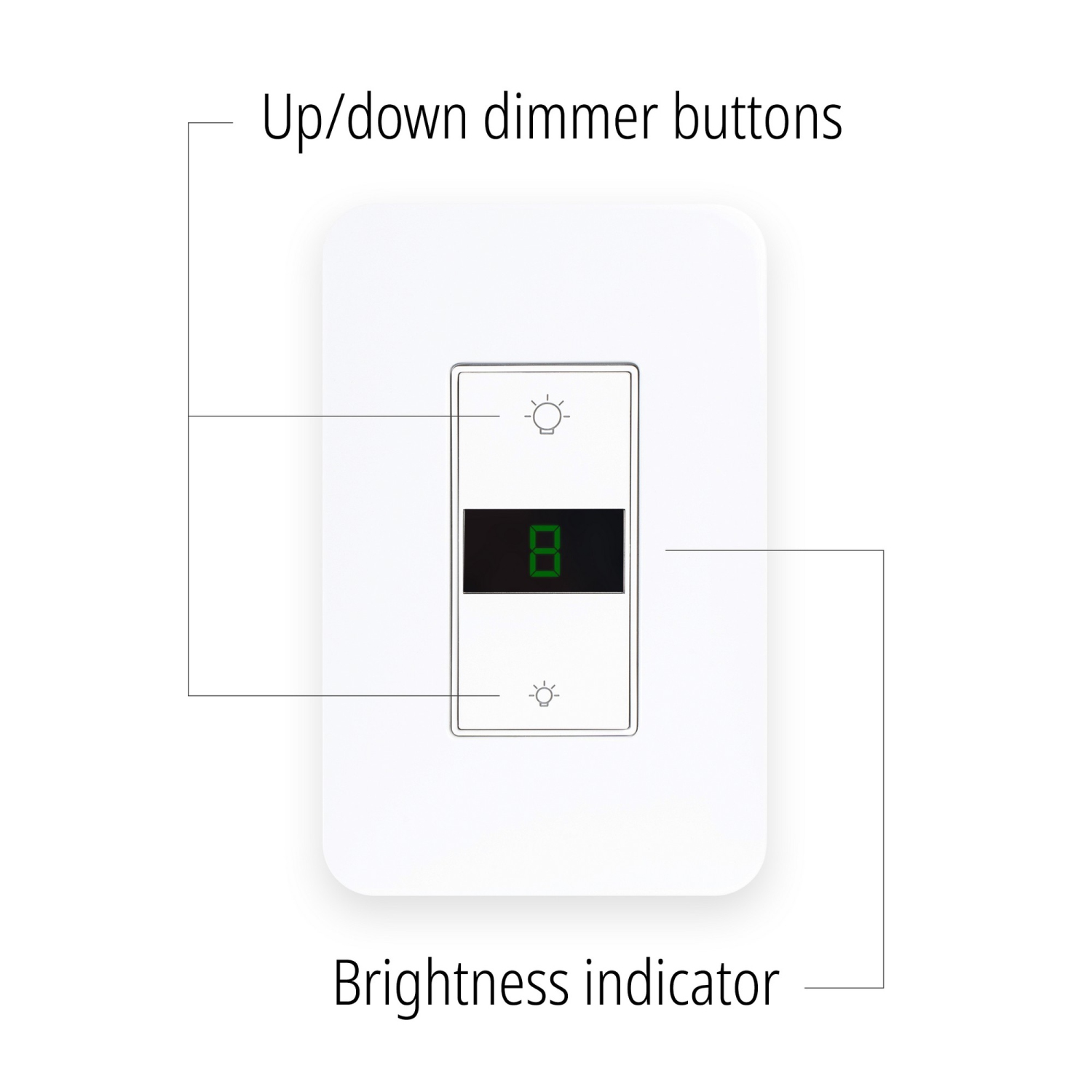 Smart Ligting LED Display Dimmer Switch Wifi Remote App Control Compatible with Alexa and Google Home Assistant