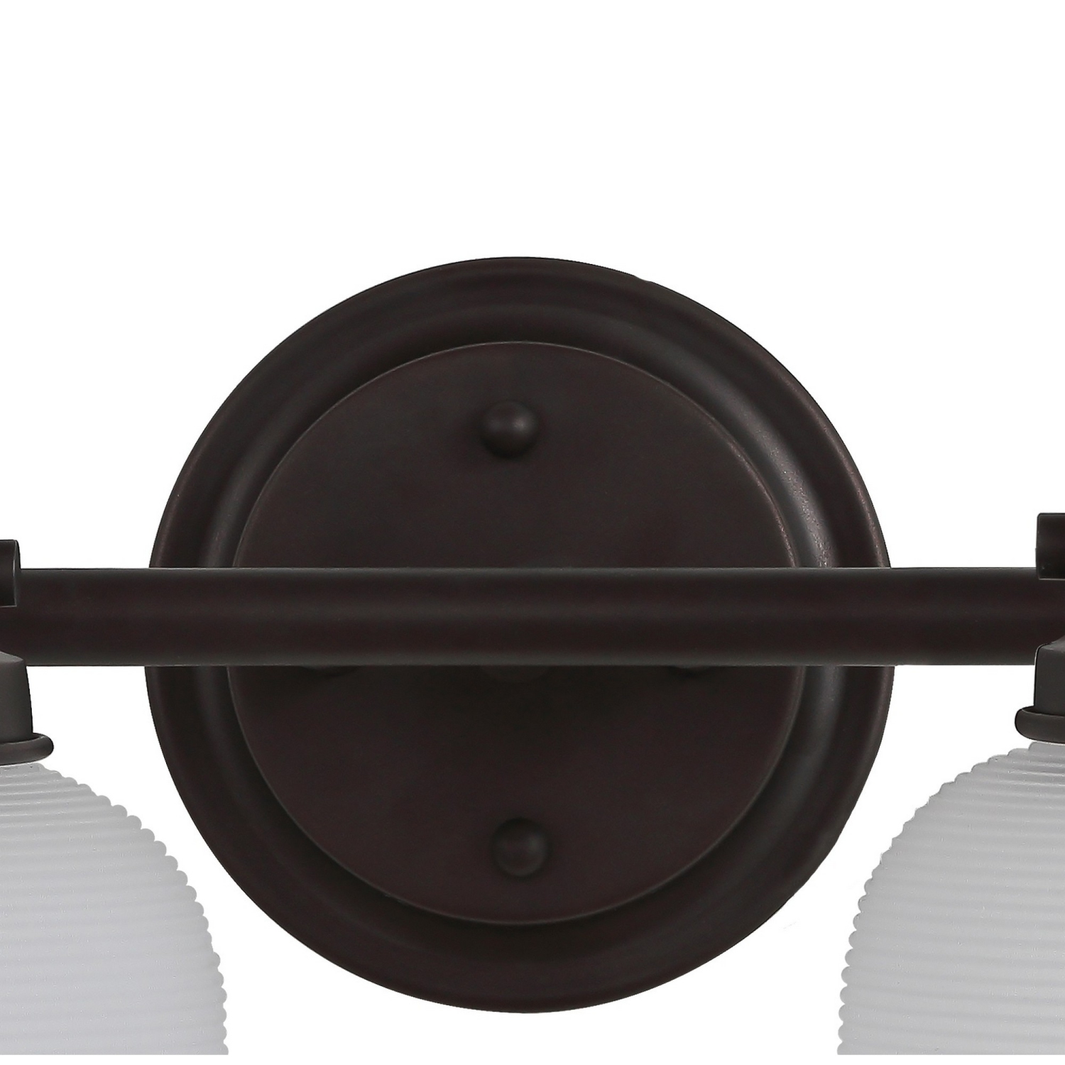 Applique de salle de bain à DEL en métal et en verre Virginia