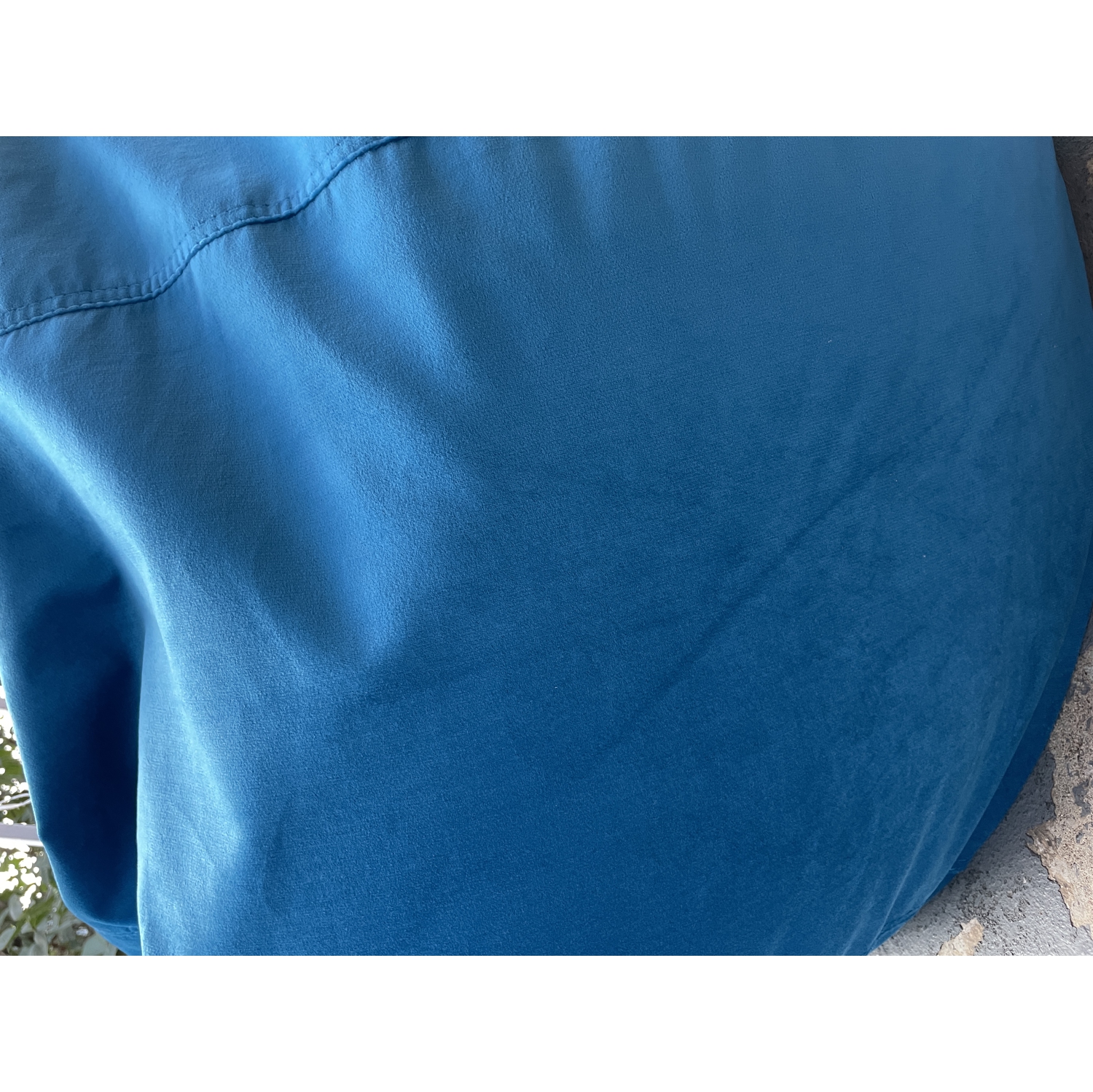 Dojo Teardrop Bean Bag Chair - Plush Ultra Soft Giant Bean Bag for Adults, Teens, Kids - Bright Blue Velvet