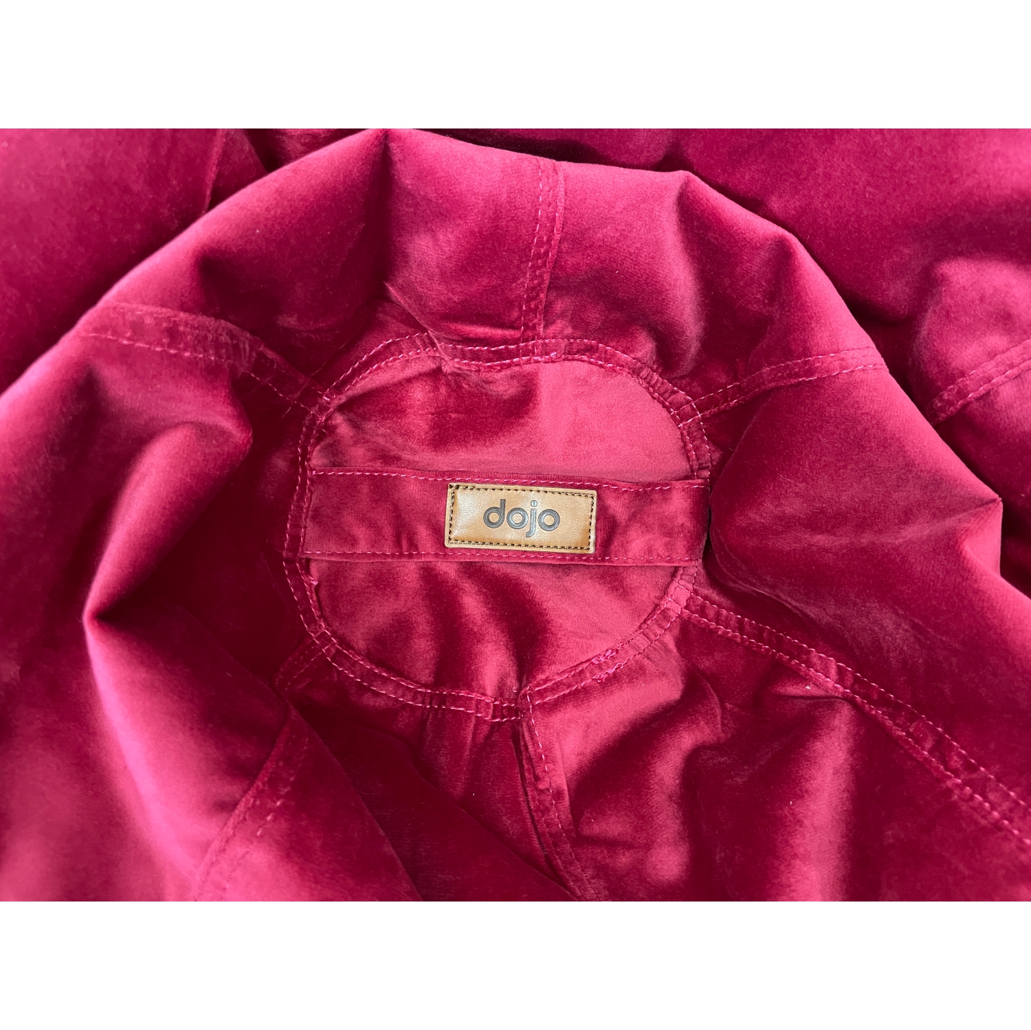 Dojo Teardrop Bean Bag Chair - Plush Ultra Soft Giant Bean Bag for Adults, Teens, Kids - Red Velvet